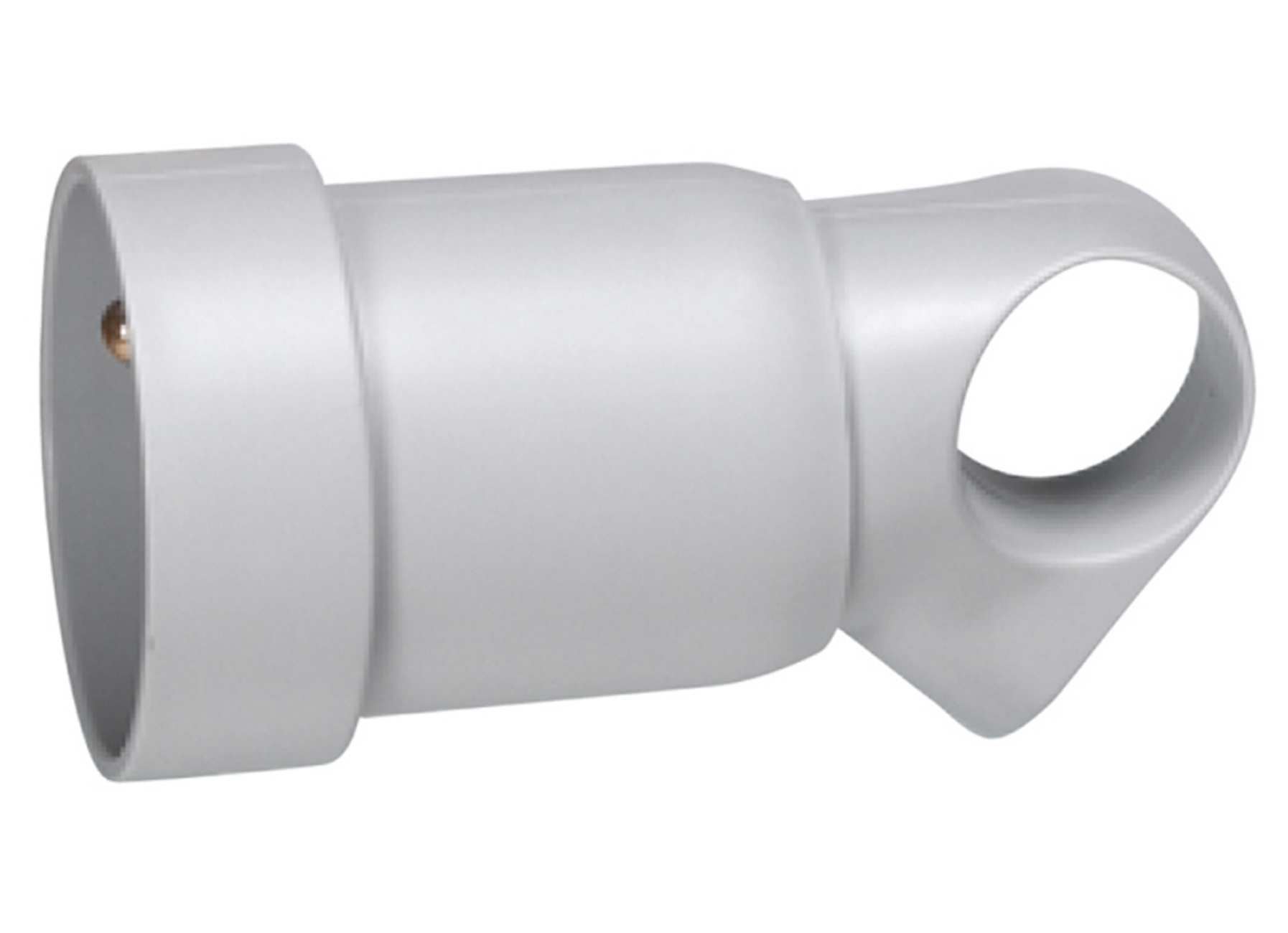 FICHE FEMELLE AVEC ANNEAU  2P+A GRIJS