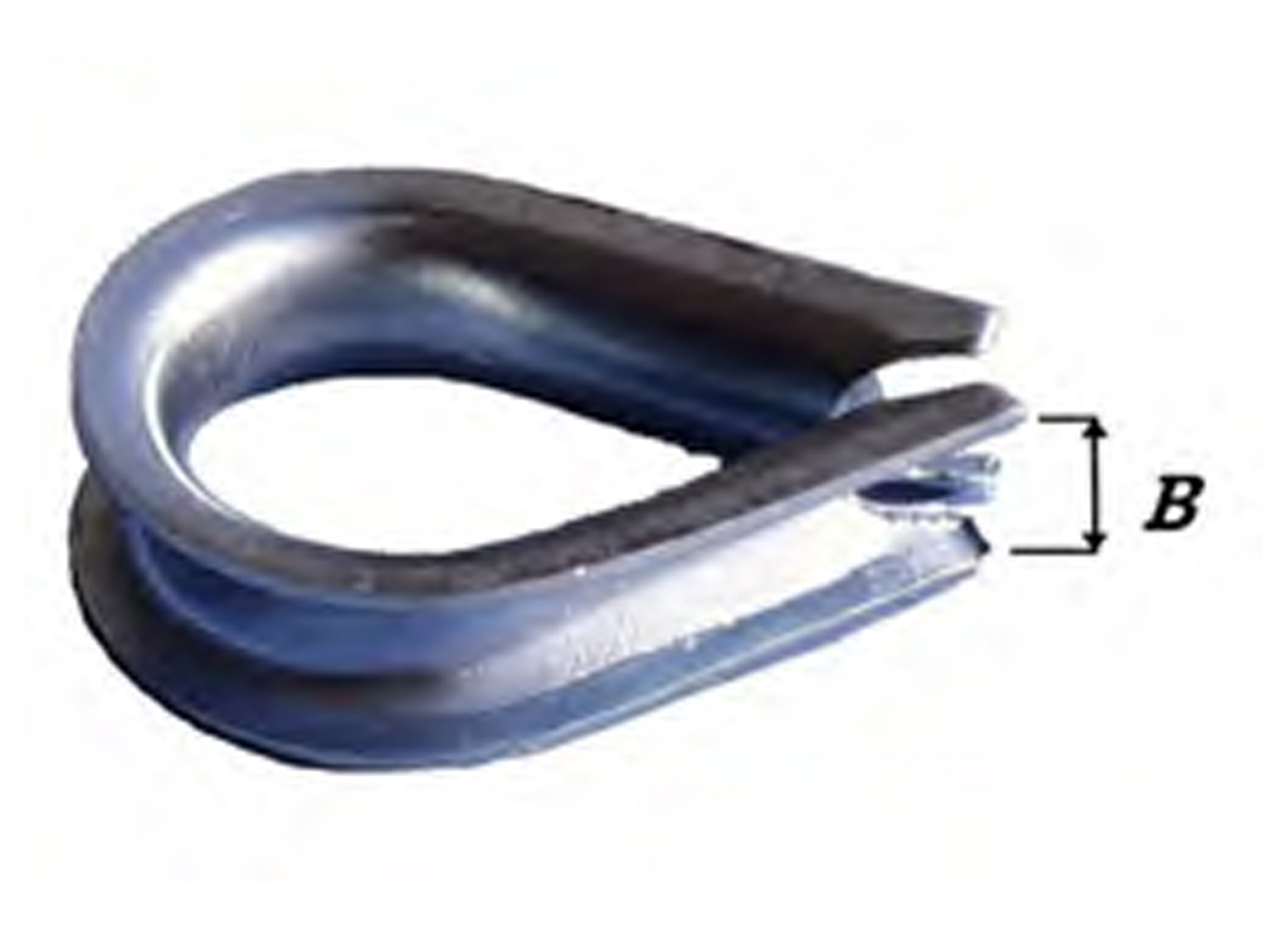 COSSES POUR CABLES ZINGUES Ø6MM 2 PIECES