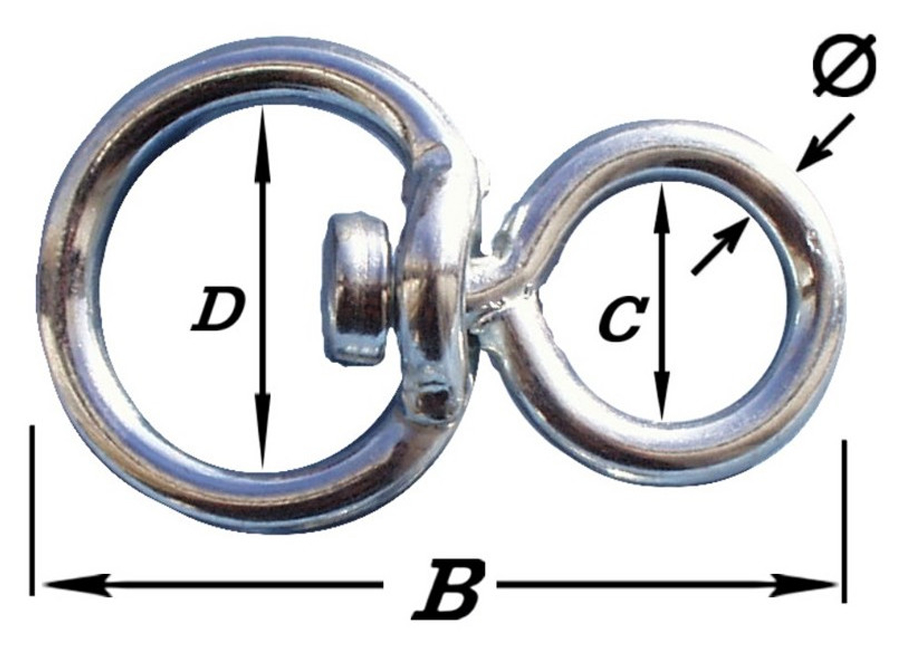 TOURILLON ZINGUE 6 MM
