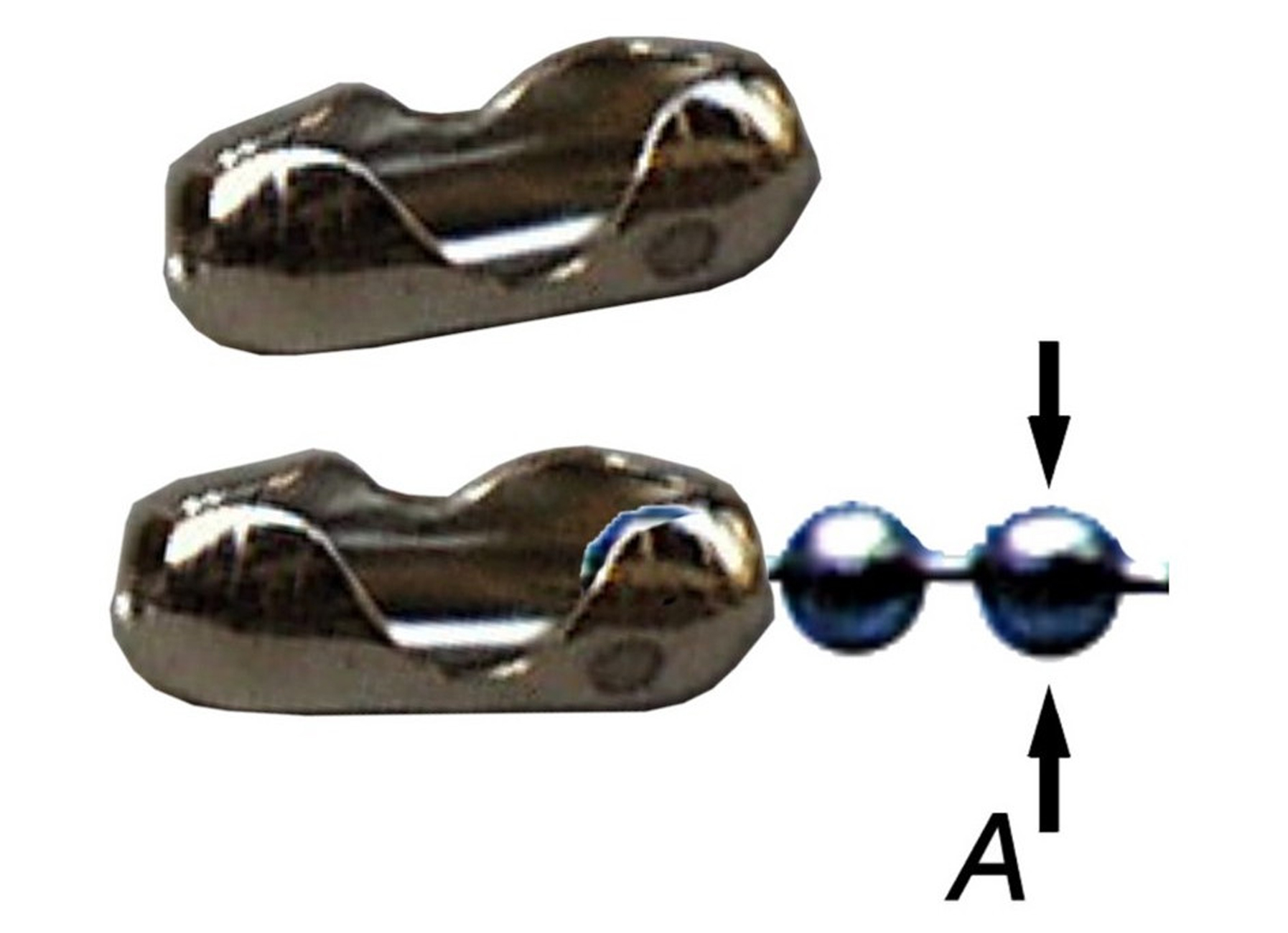 CONNECTEUR POUR CHAINE A BILLES 3,2-3,6MM (5 PCS)