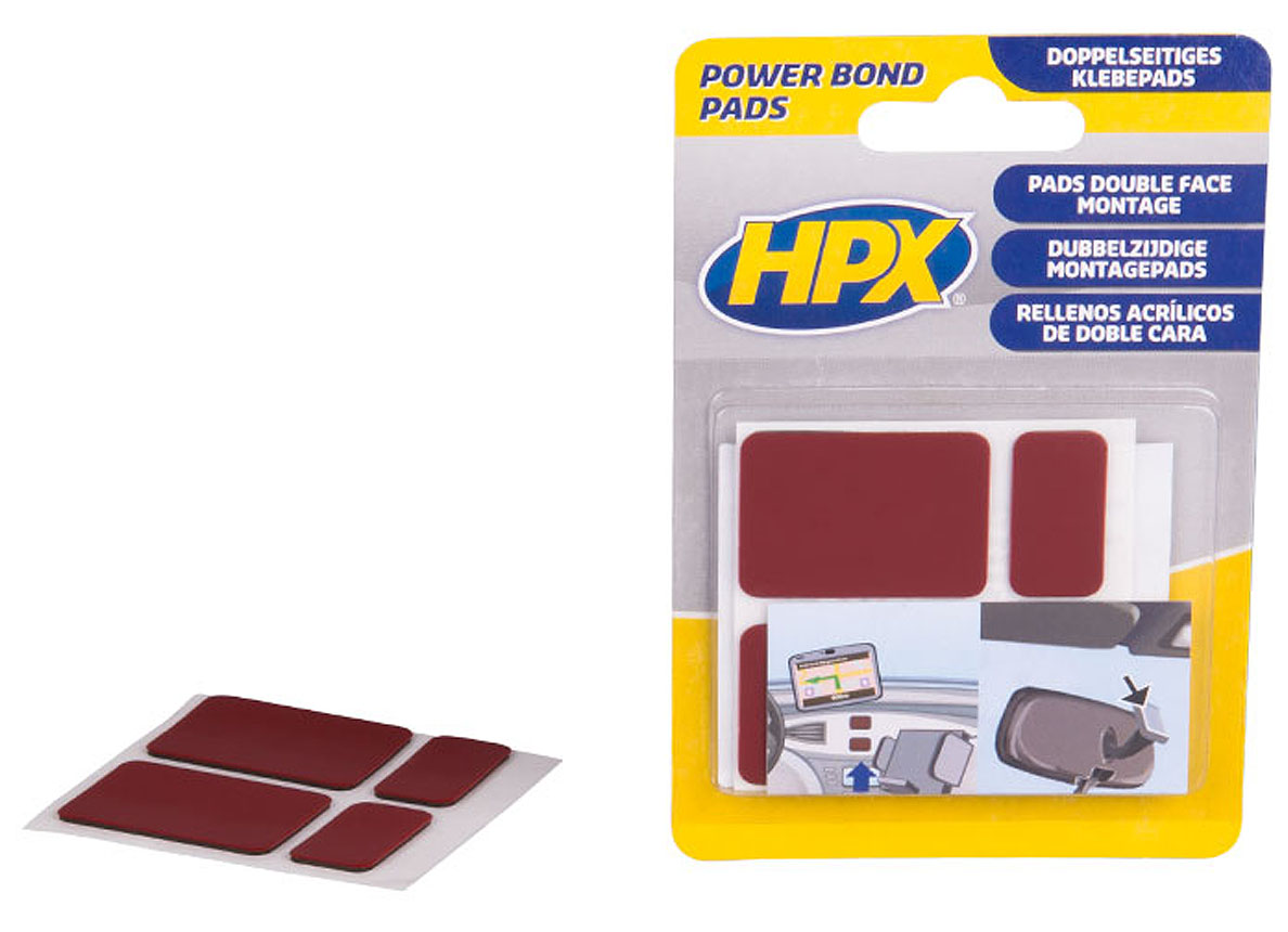 HPX POWER BOND PADS ADHESIFS ACRYLIQUES DOUBLE FACE