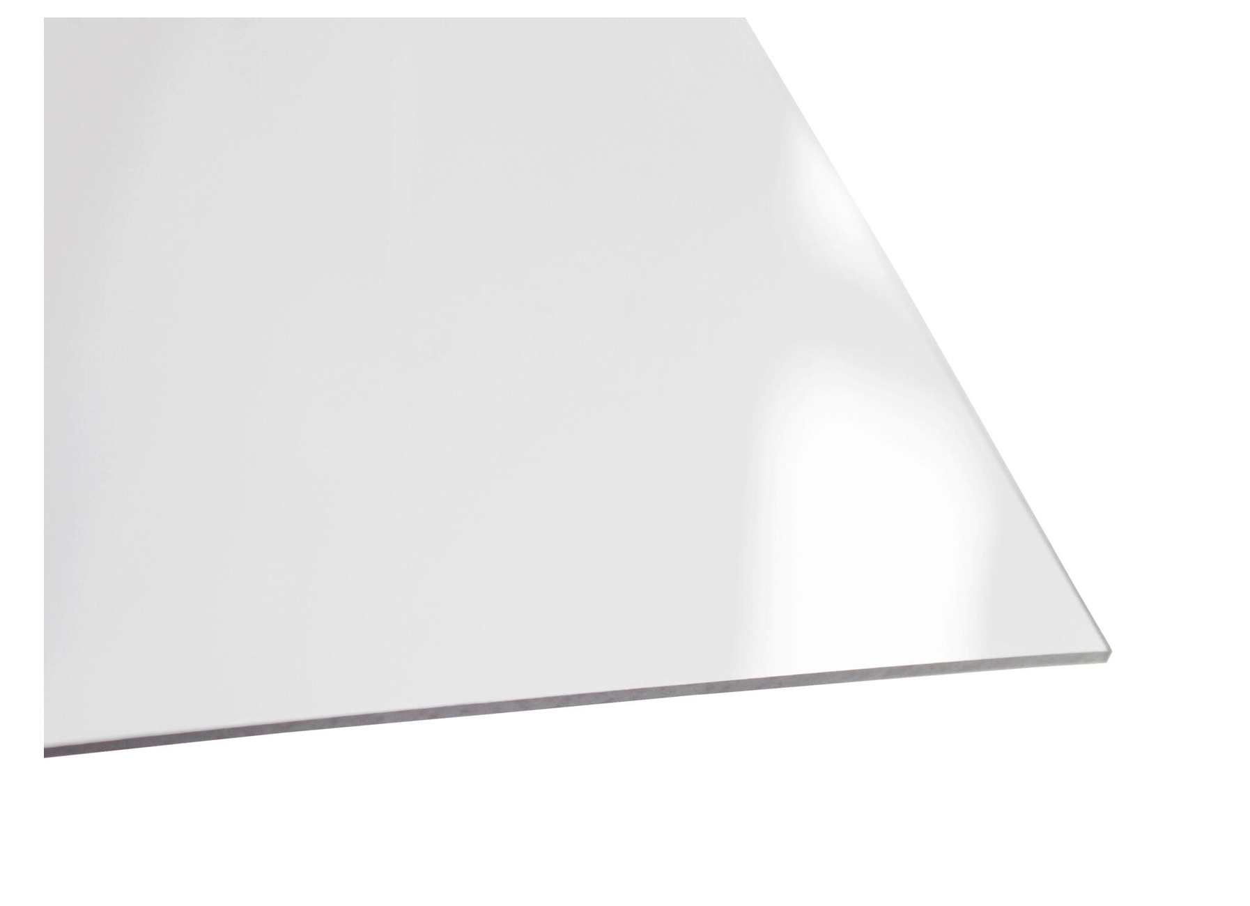 Plaque acrylique 3 mm blanc lisse L.100 x 60 cm
