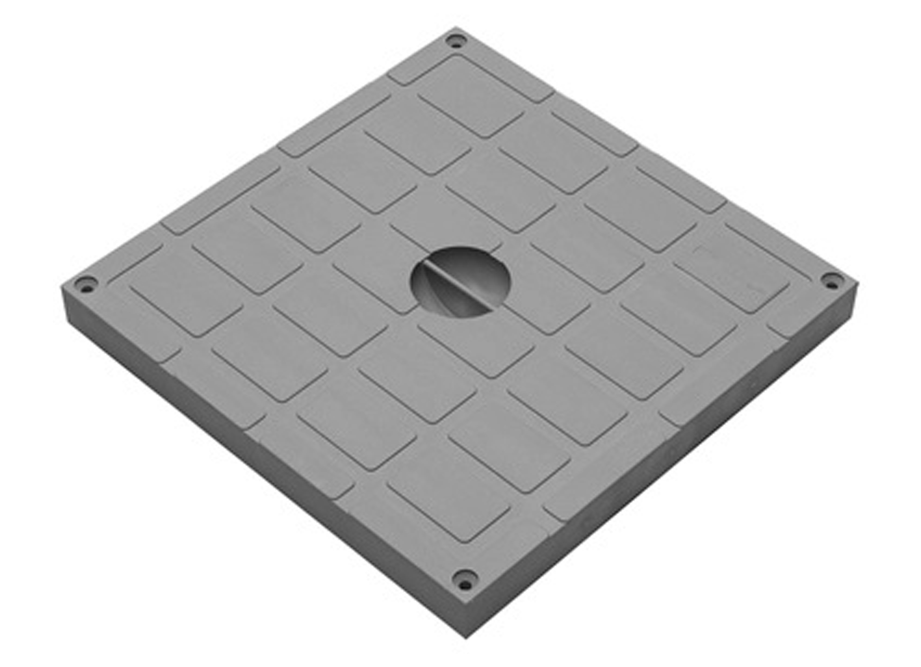 COUVERCLE POUR REGARD DE DESCENTE EAU PLUVIALE ENTREE Ø80/110