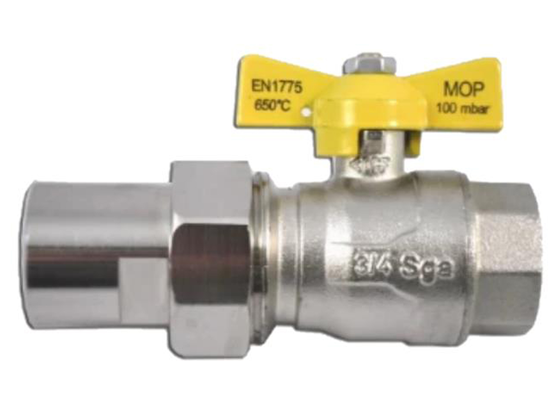 LEVICA ROBINET GAZ NATUREL AVEC RACCORD 1/2'' FF