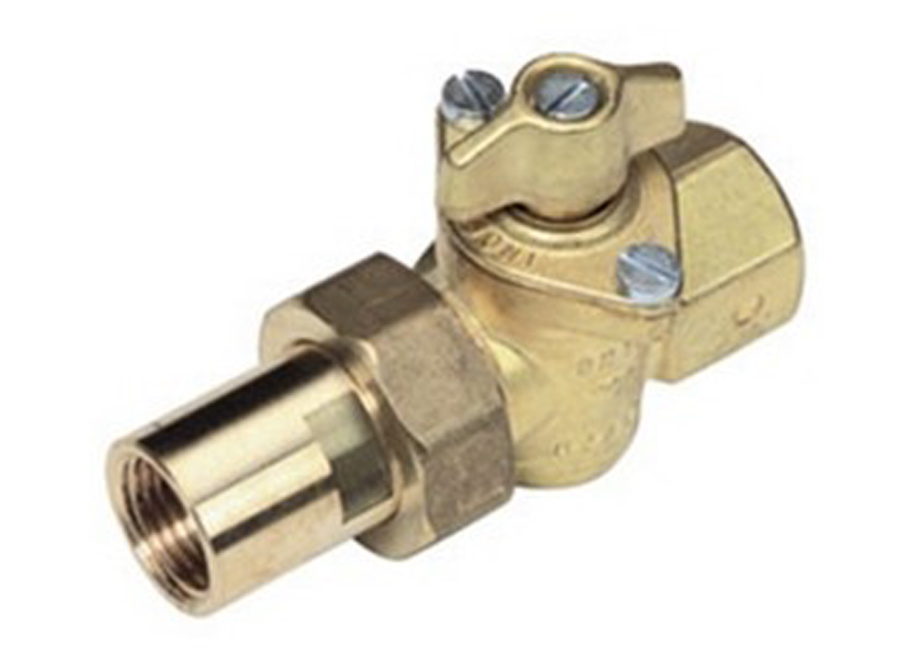 LEVICA ROBINET GAZ NATUREL + RACCORD SANS SECURITE 3/4''F X 3/4''F