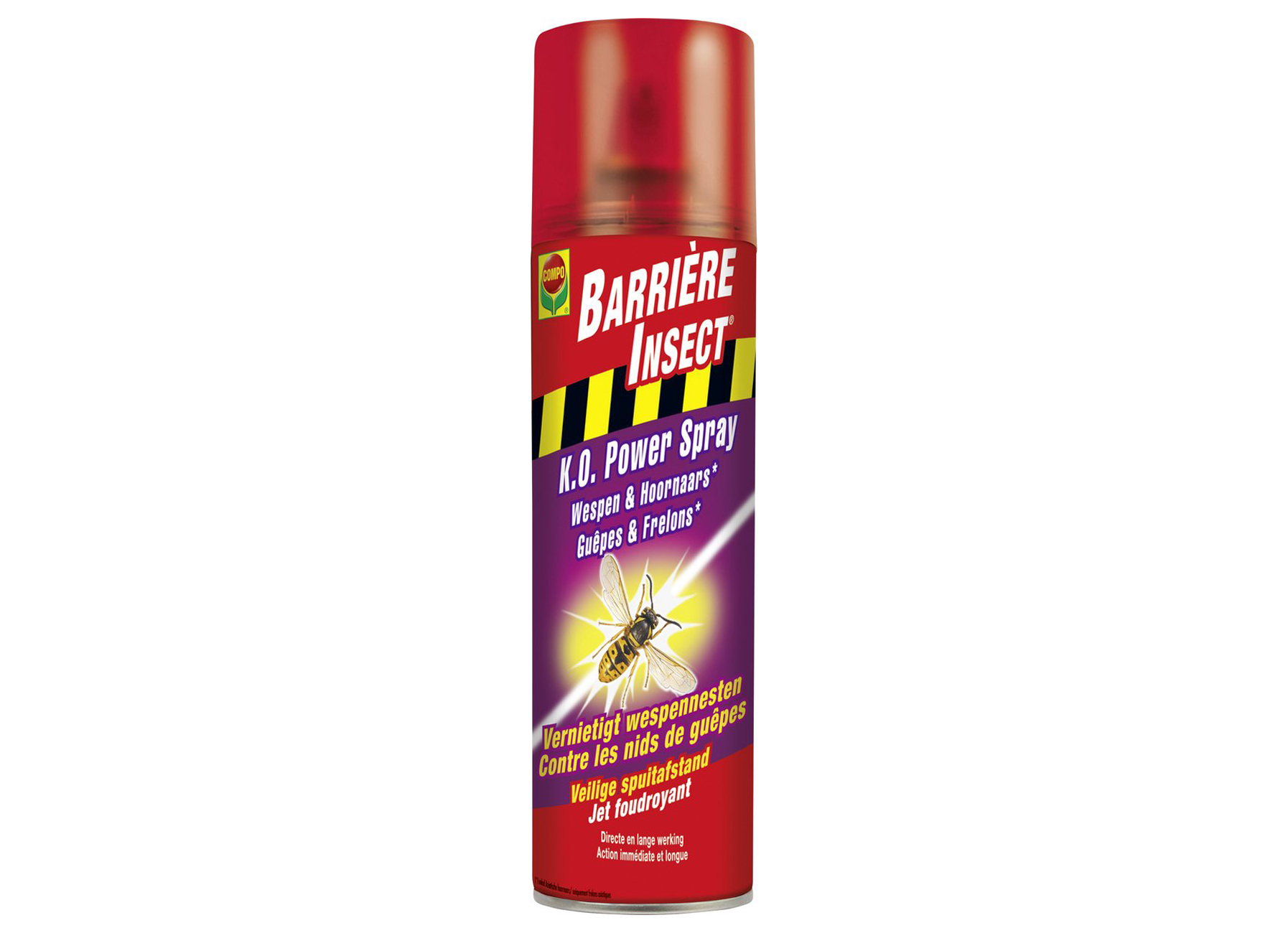 COMPO BARRIERE INSECT KO POWER SPRAY WESPEN & HOORNAARS 500ML