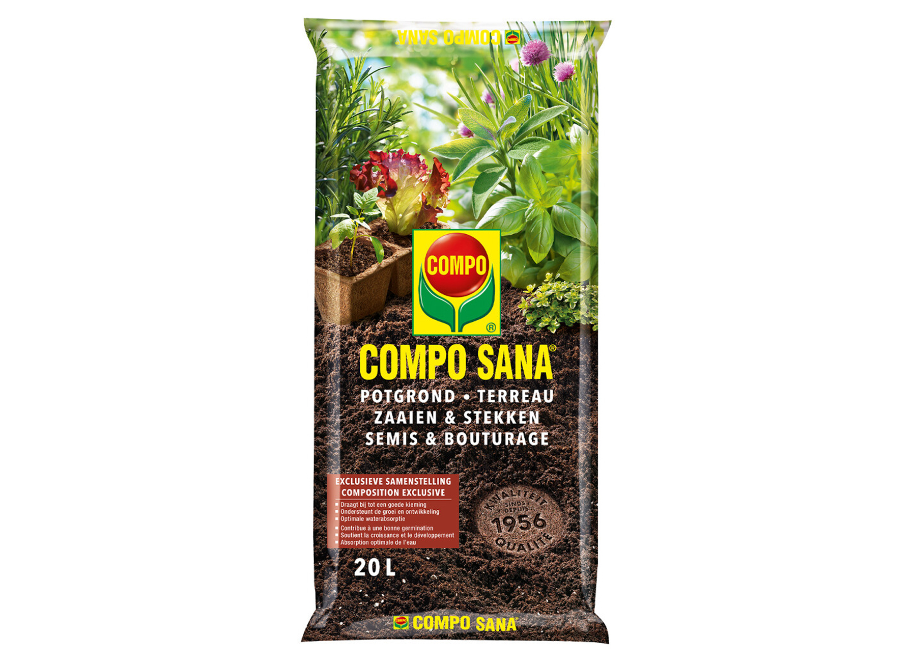 COMPO SANA TERREAU SEMIS & BOUTURAGE 20L