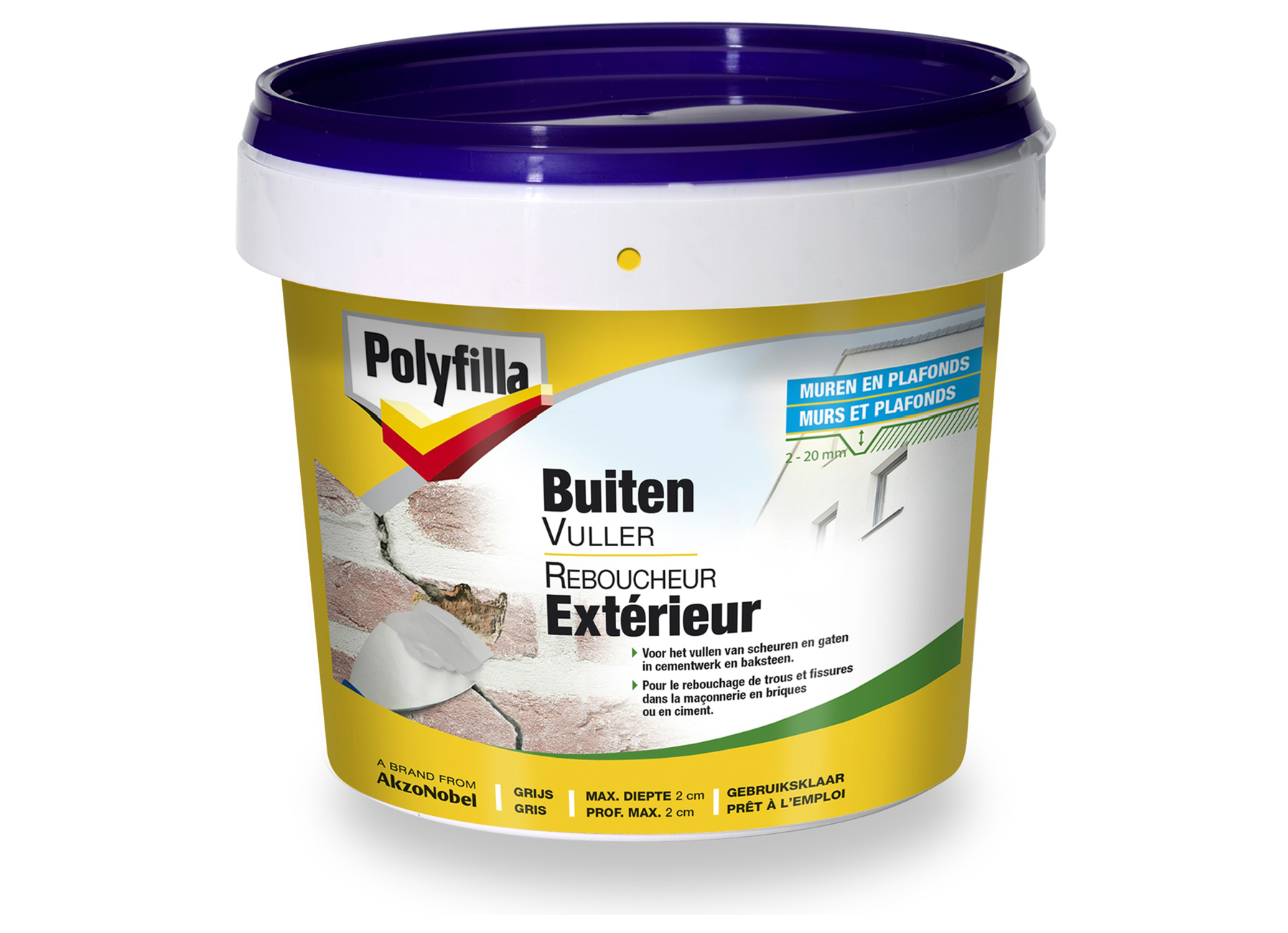 POLYFILLA REBOUCHEUR EXTERIEUR 1L
