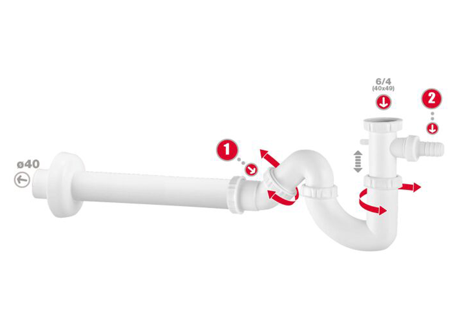 ENK.SIF.VR SPOELTAFEL 6/4X40