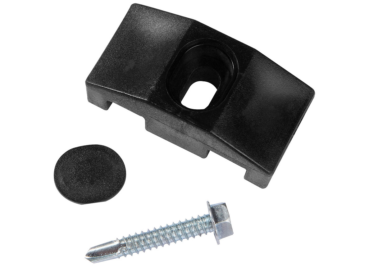 CLIPS POTEAU CARRE RAL 9005 NOIR