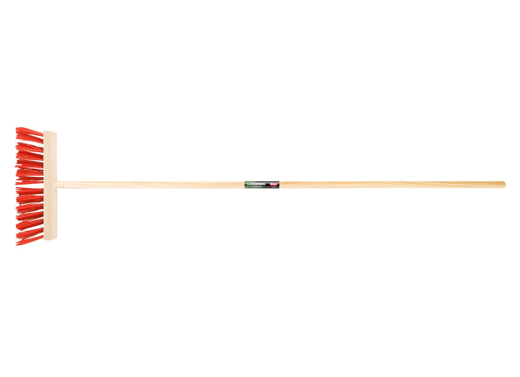 BALAI CANTONNIER 290MM ROUGE AVEC MANCHE FRENE 140CM