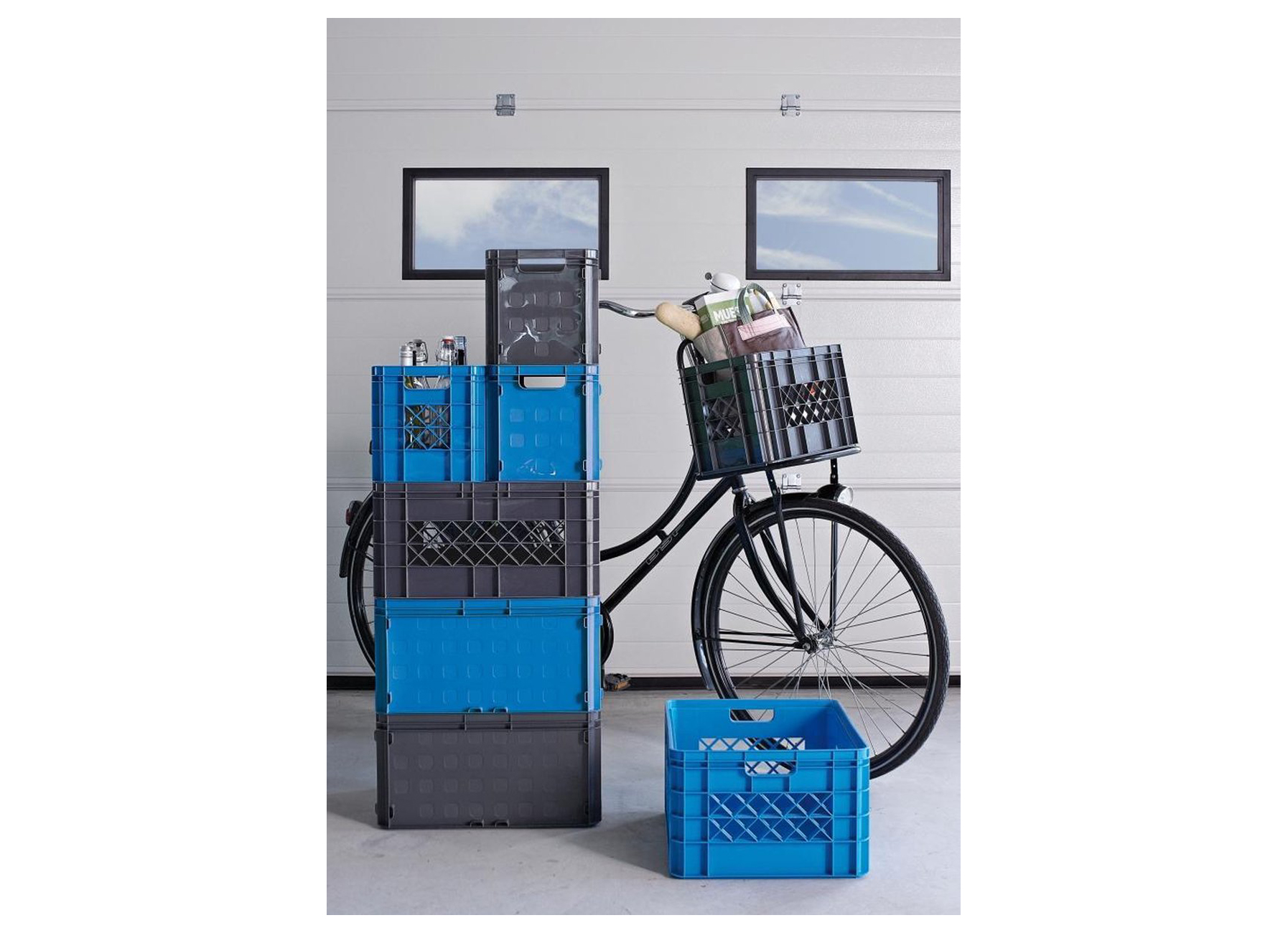 SQUARE BOITE DE RANGEMENT OUVERTE 26L ANTHRACITE