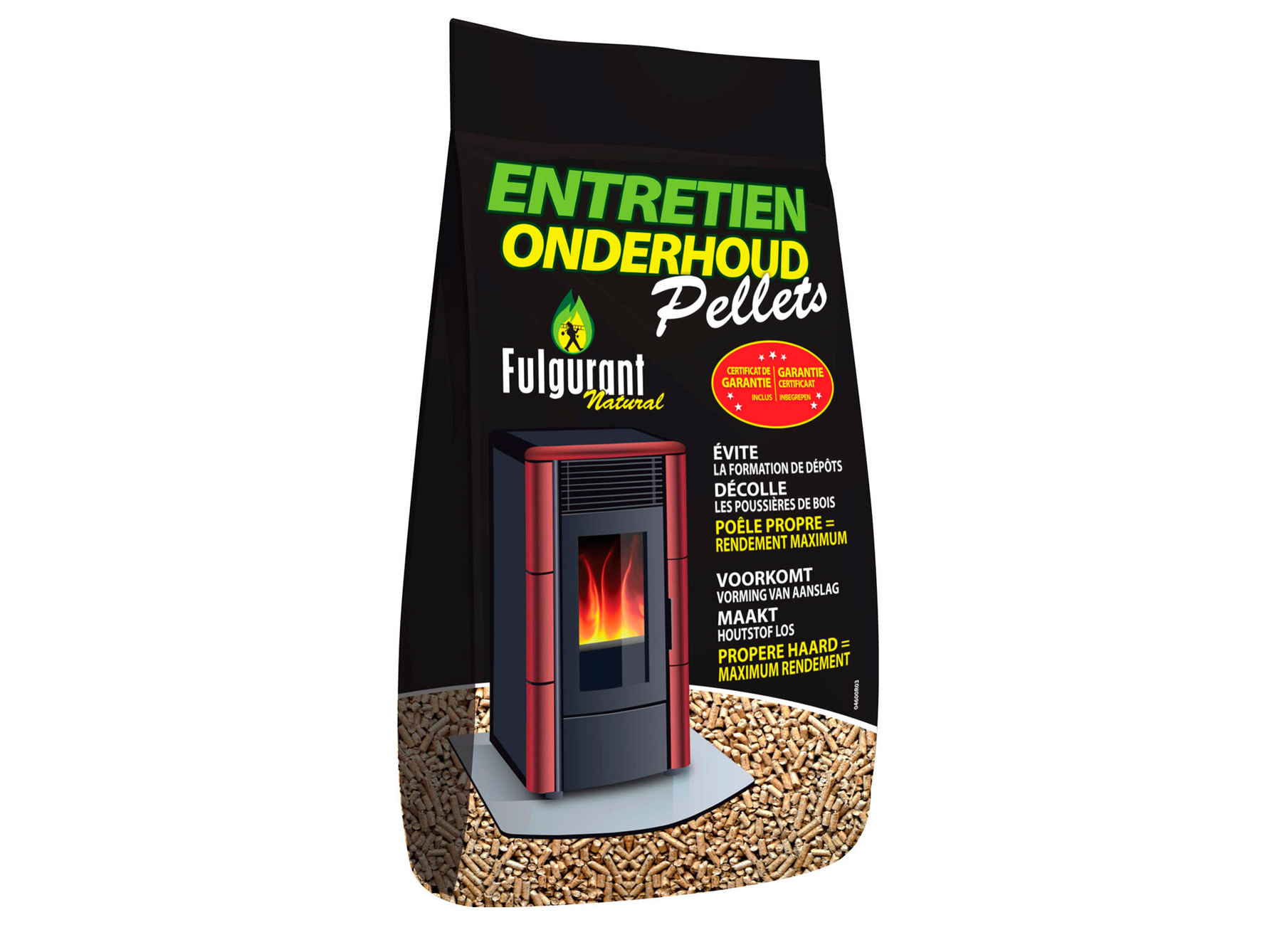 FULGURANT ENTRETIEN POELES A PELLETS 1,5 KG