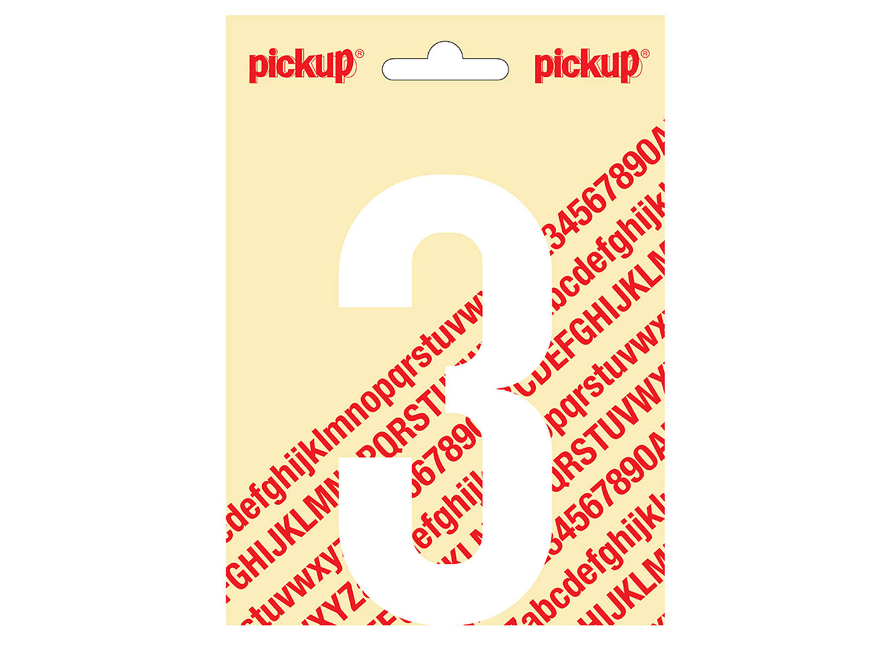 CHIFFRE ADHESIF NOBEL 120MM BLANC 3