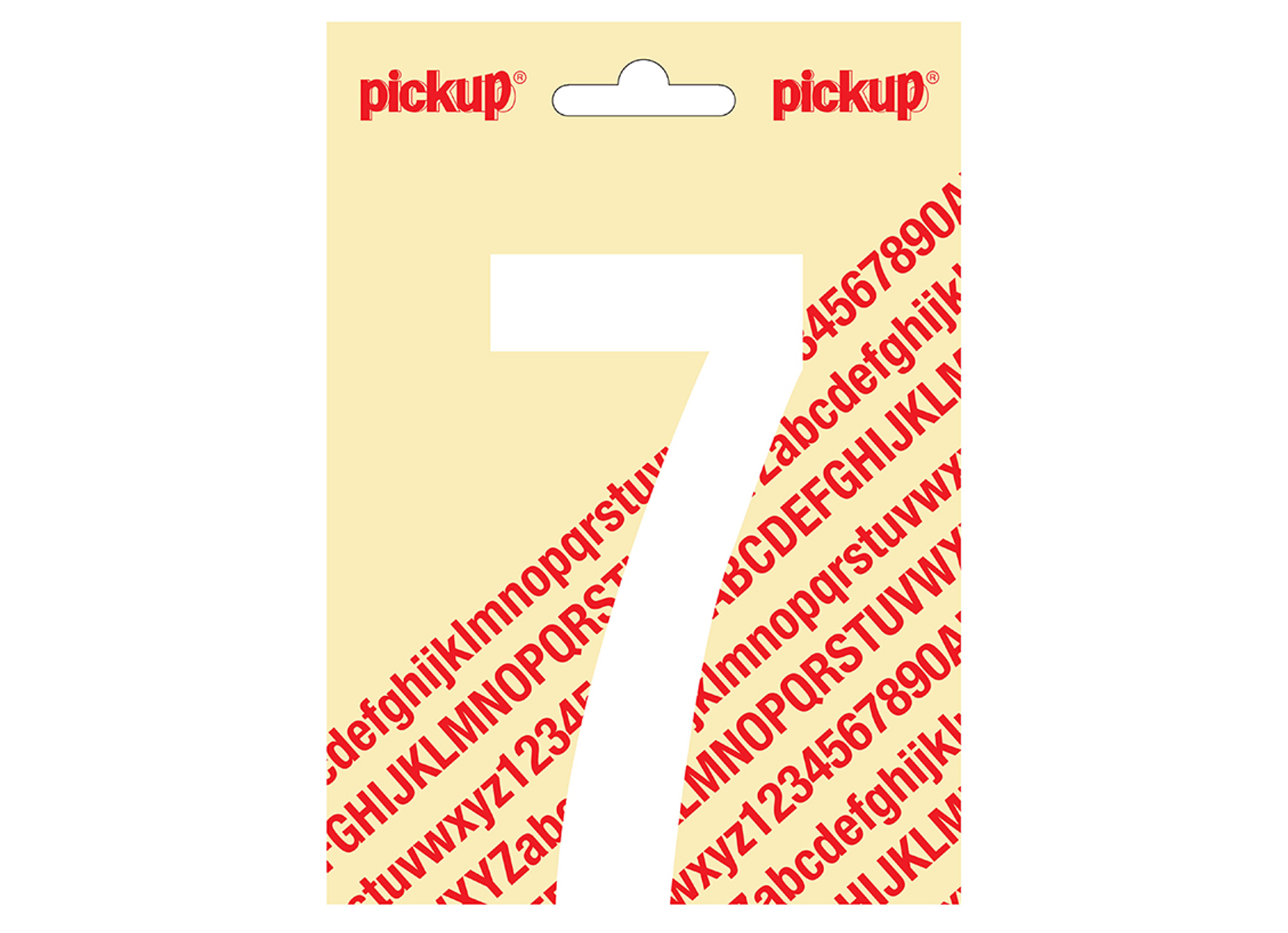 CHIFFRE ADHESIF NOBEL 120MM BLANC 7