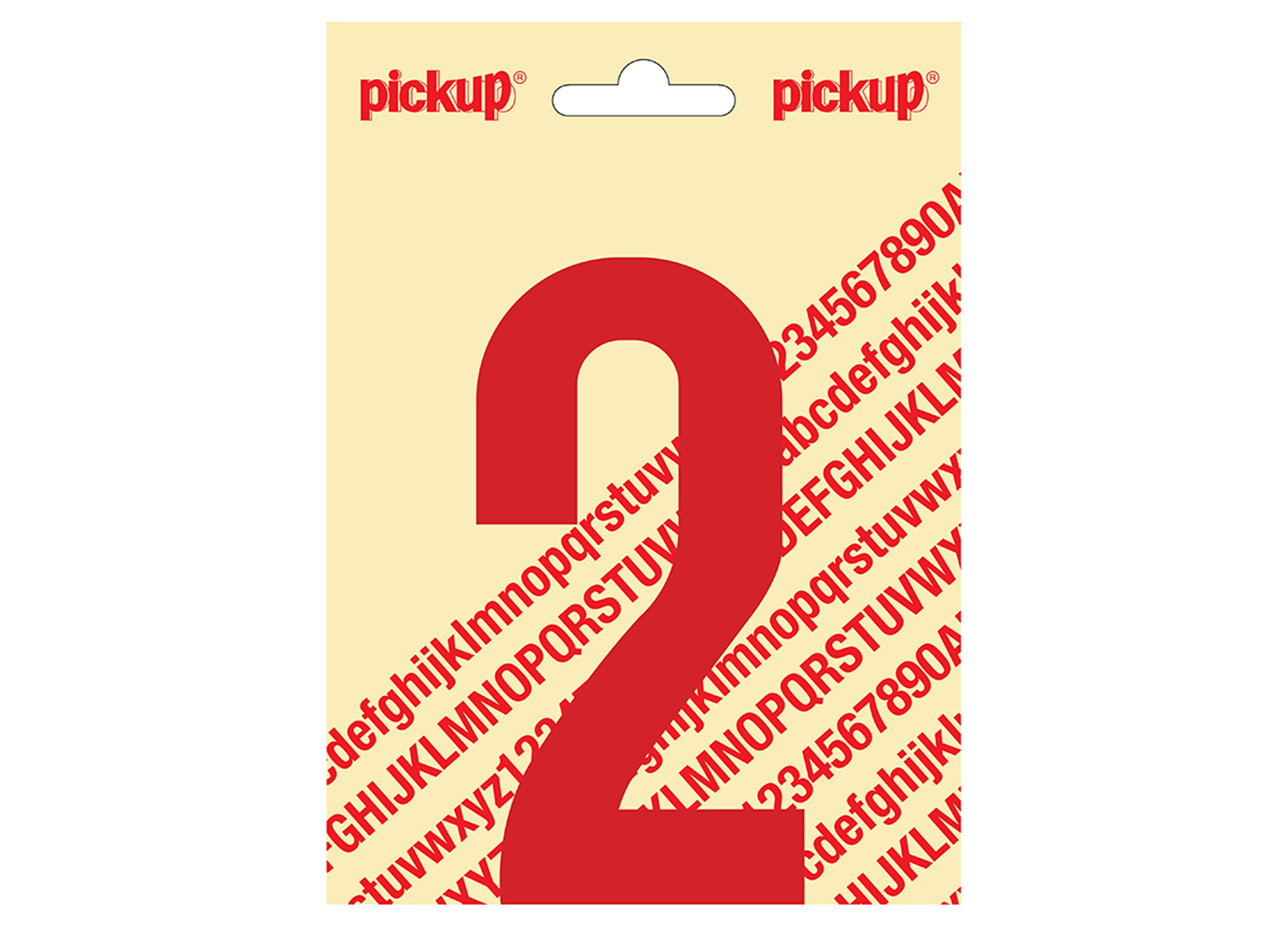 CHIFFRE ADHESIF NOBEL 120MM ROUGE 2