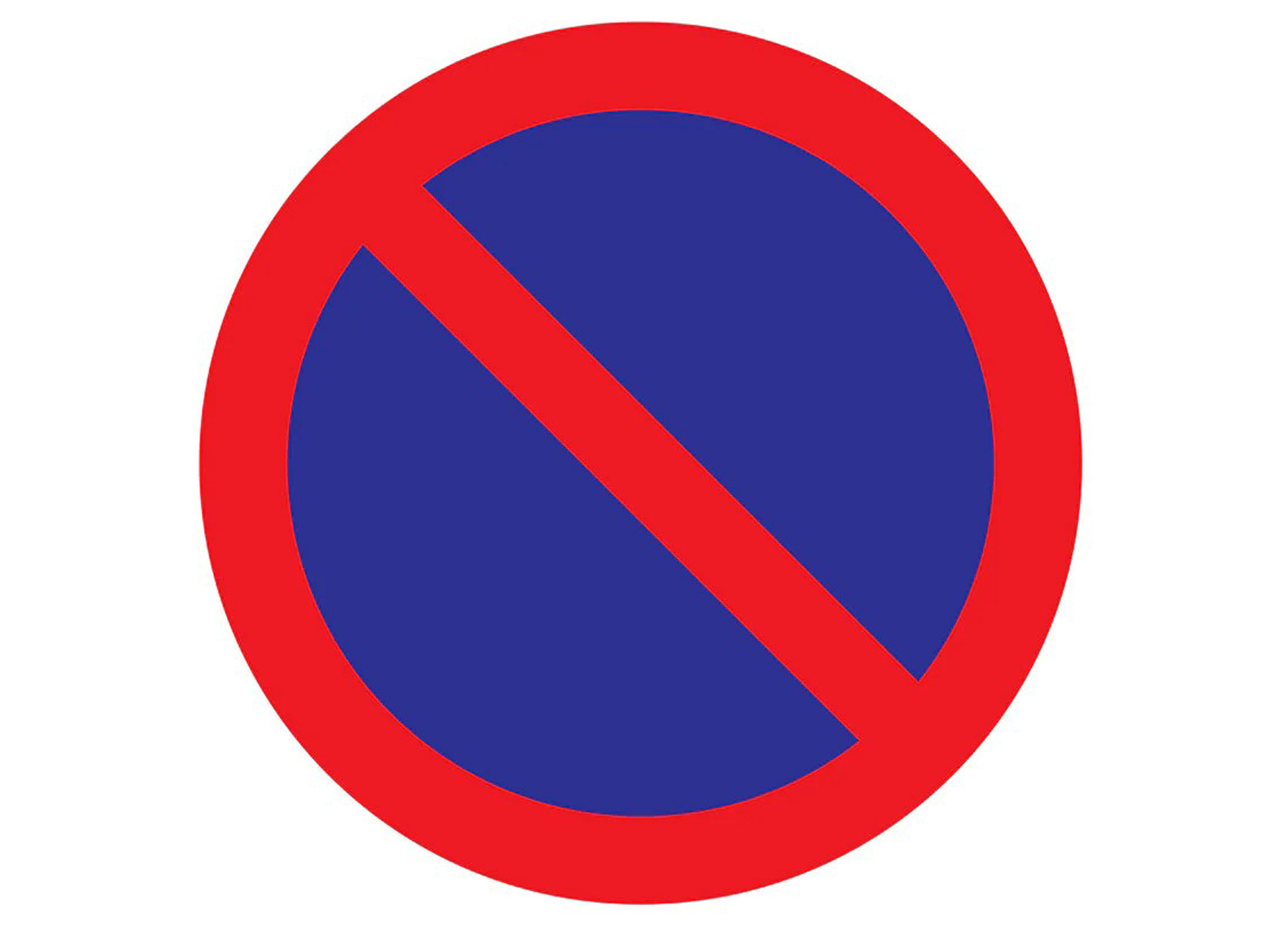 VERBODSBORD ROND Ø180MM - PARKEERVERBOD