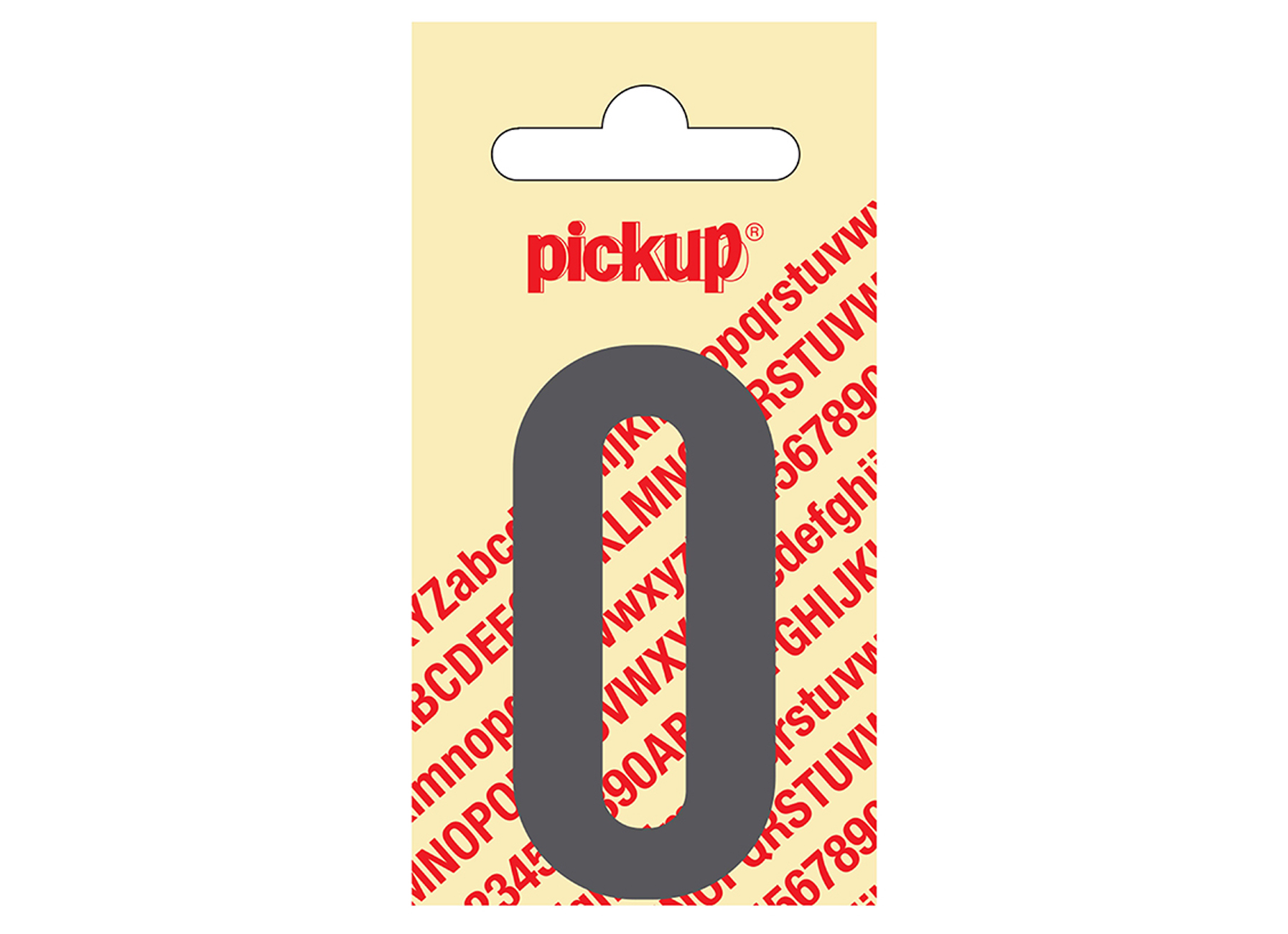 CHIFFRE ADHESIF NOBEL 60 MM GRIS 0