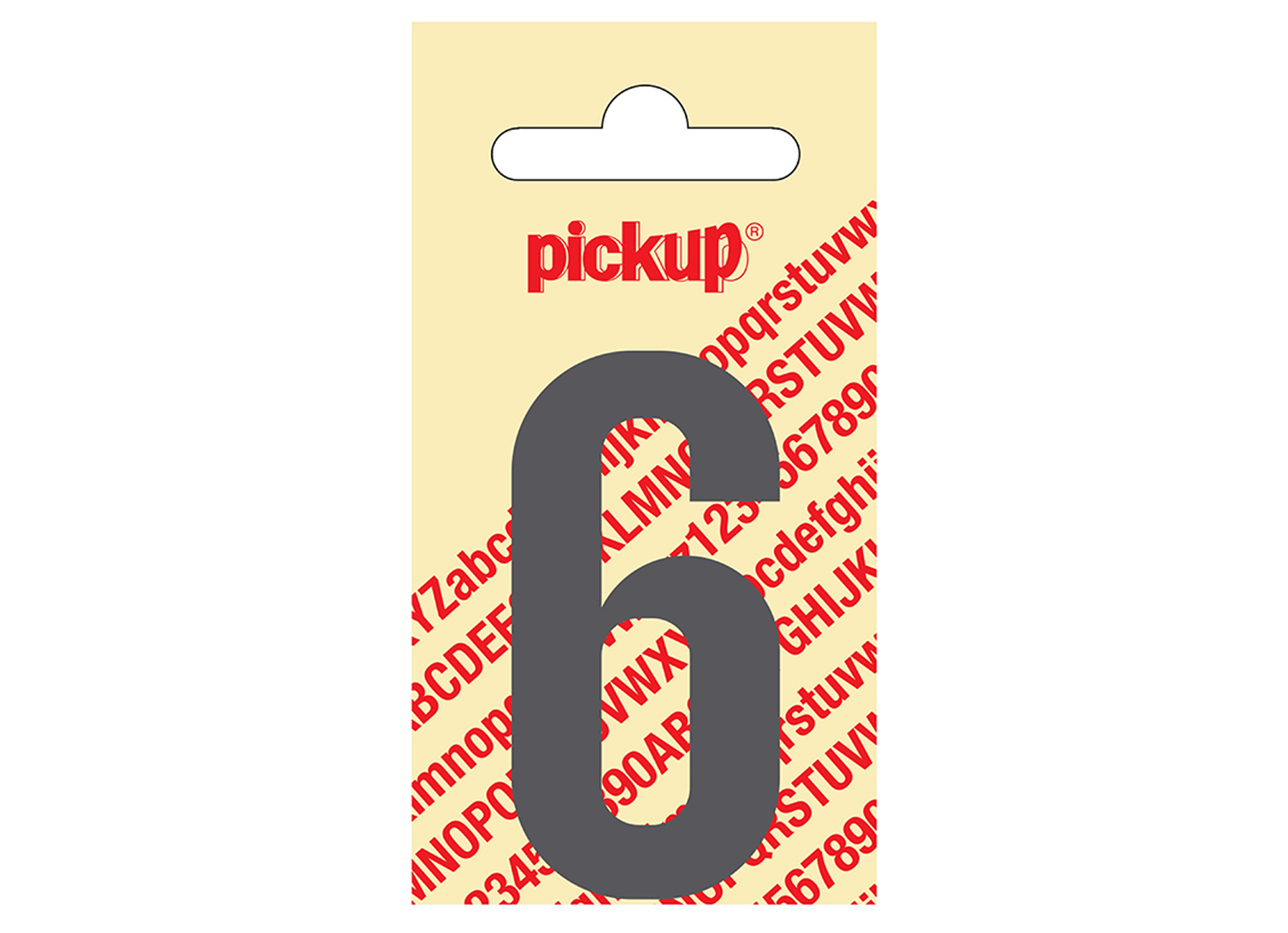 CHIFFRE ADHESIF NOBEL 60 MM GRIS 6