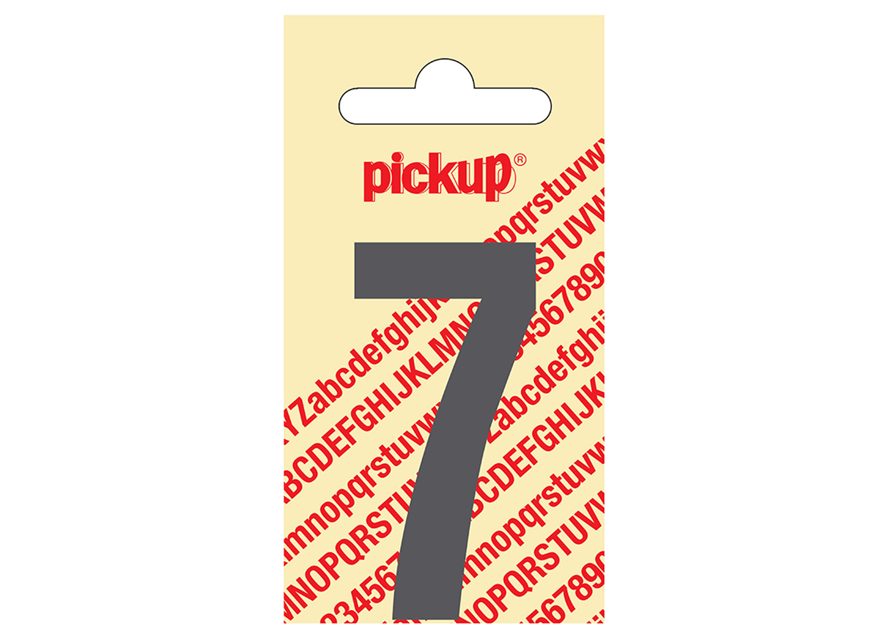 CHIFFRE ADHESIF NOBEL 60 MM GRIS 7