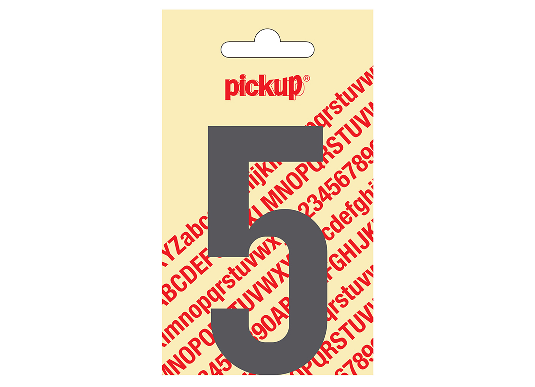 CHIFFRE ADHESIF NOBEL 90 MM GRIS 5