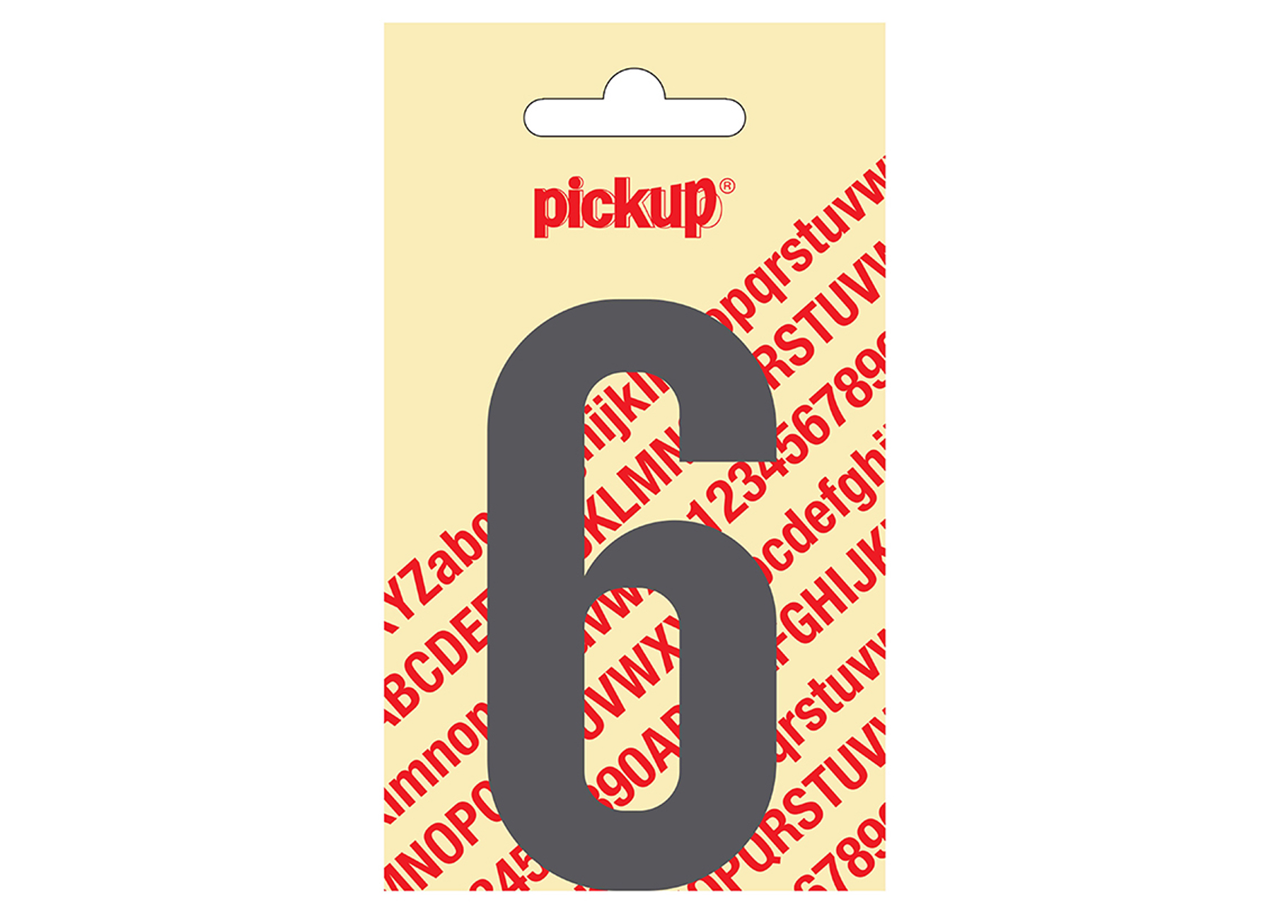 CHIFFRE ADHESIF NOBEL 90MM GRIS 6