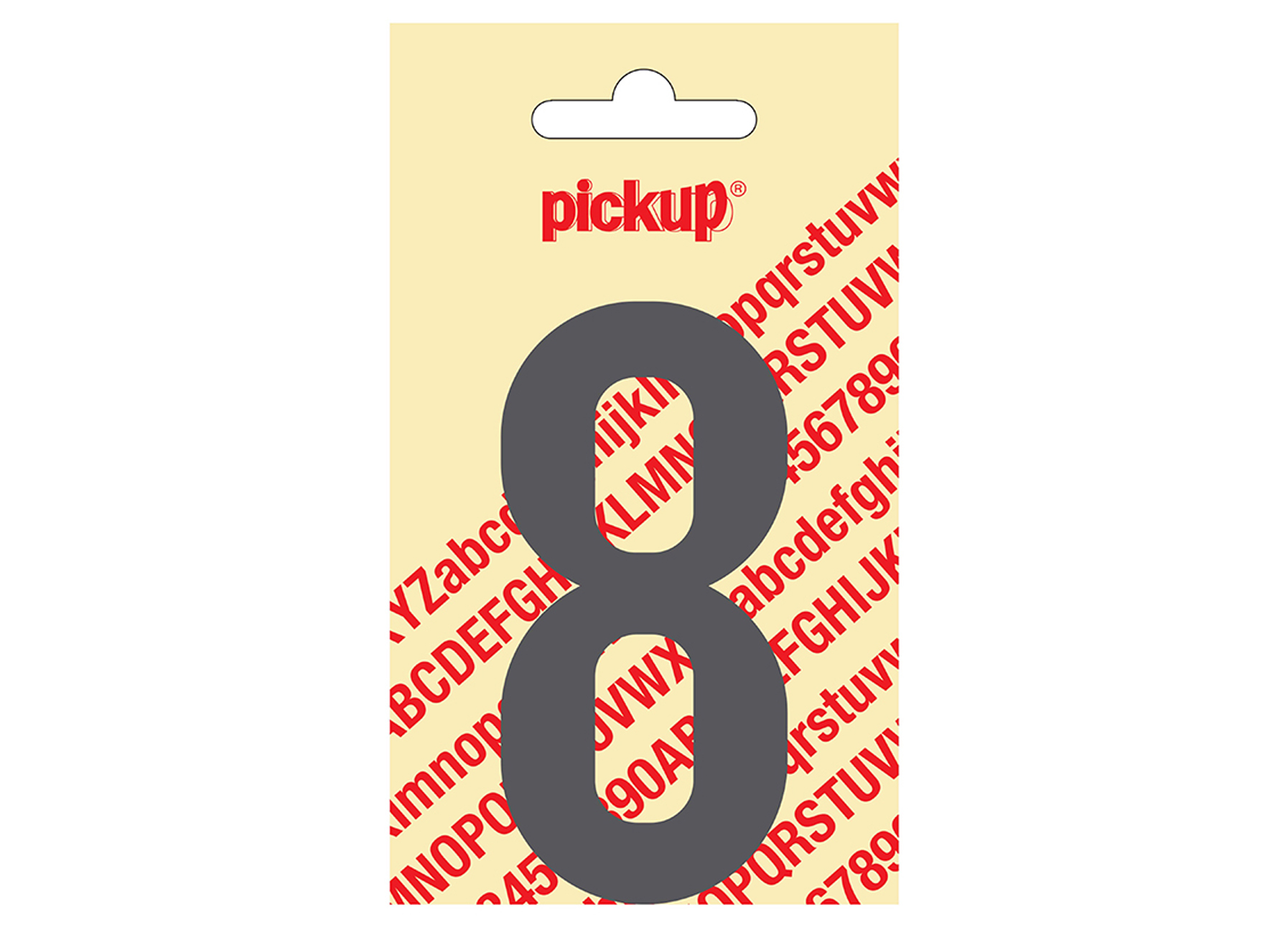 CHIFFRE ADHESIF NOBEL 90 MM GRIS 8