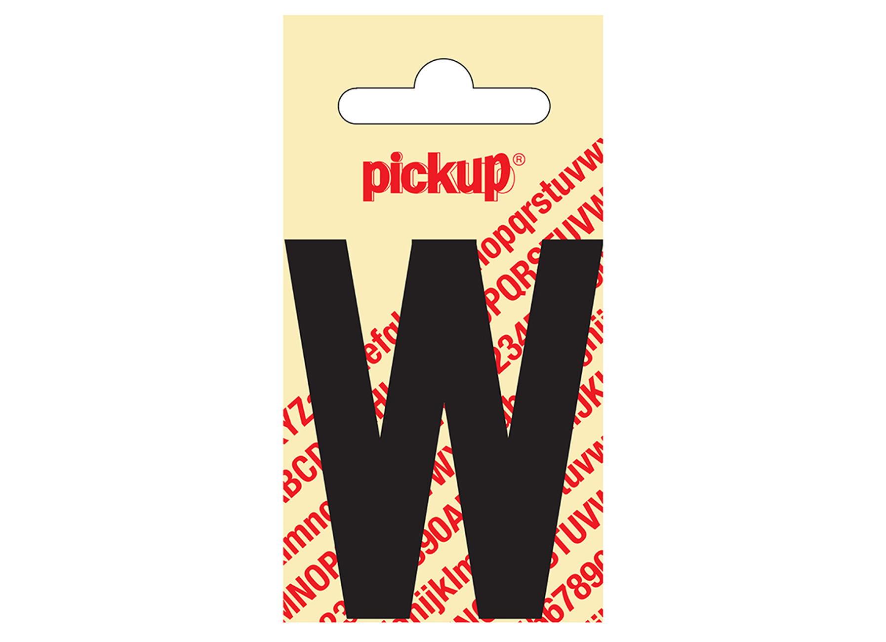 LETTRE ADHESIVE NOBEL 60 MM NOIR W