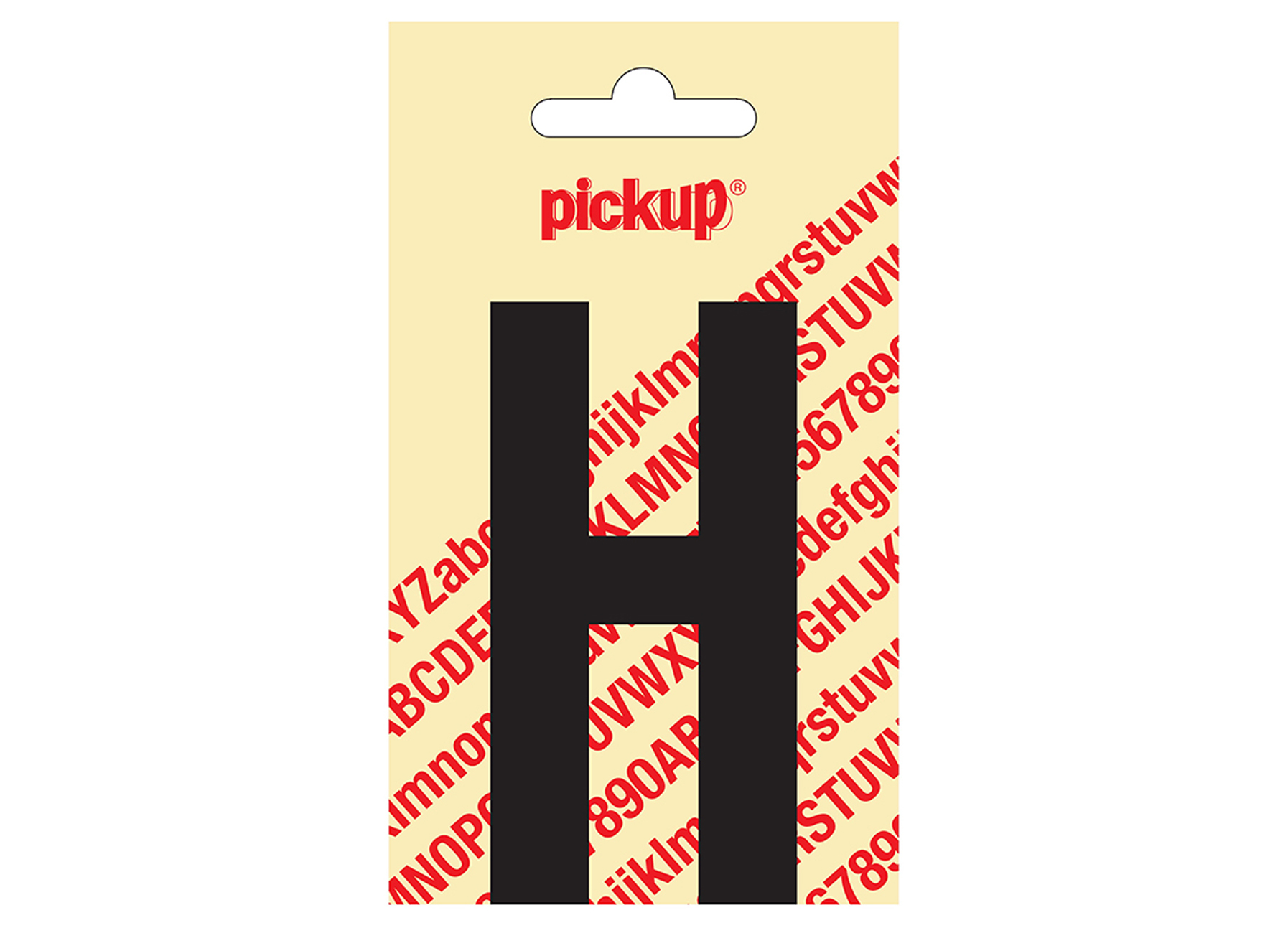 PLAKLETTER NOBEL 90 MM ZWART H