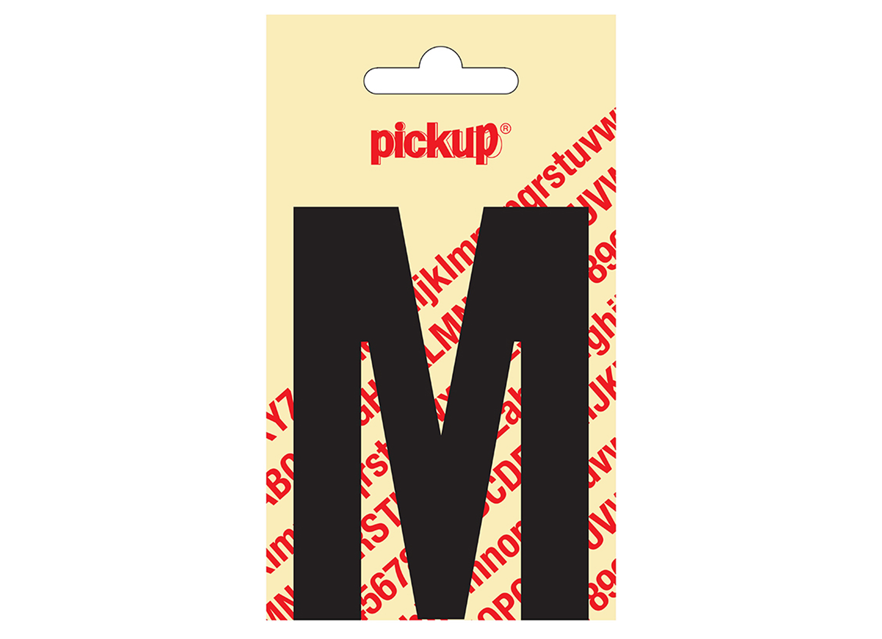 LETTRE ADHESIVE NOBEL 90 MM NOIR M