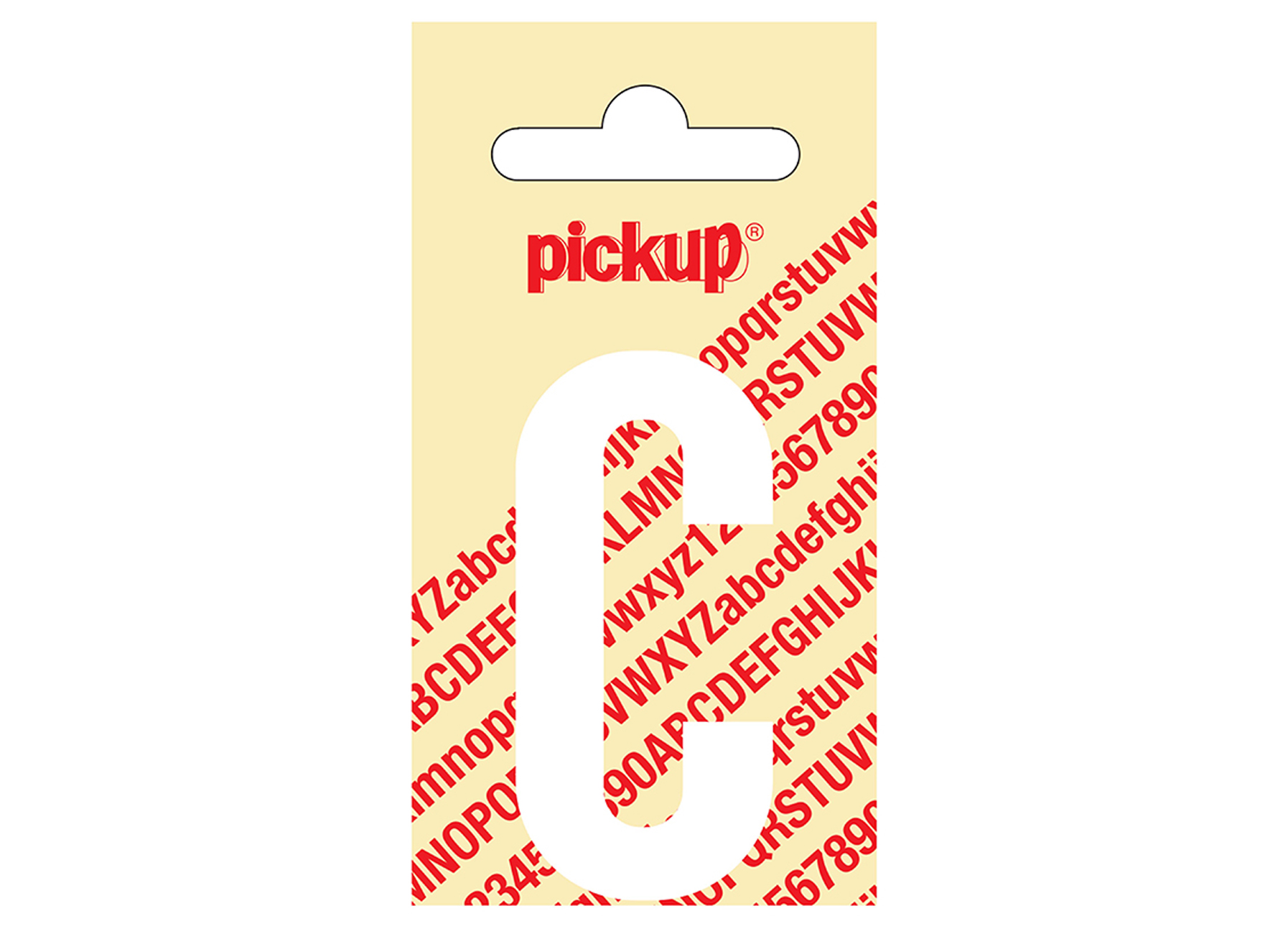 LETTRE ADHESIVE NOBEL 60 MM BLANC C