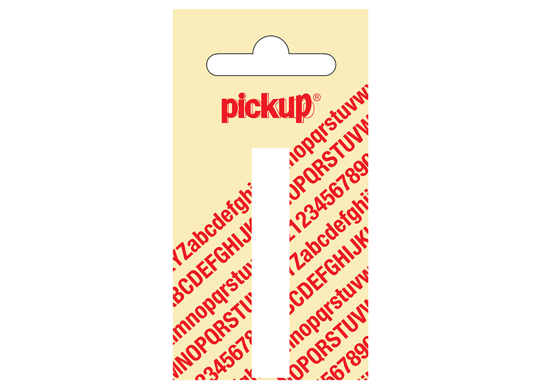 PLAKLETTER NOBEL 60 MM WIT I