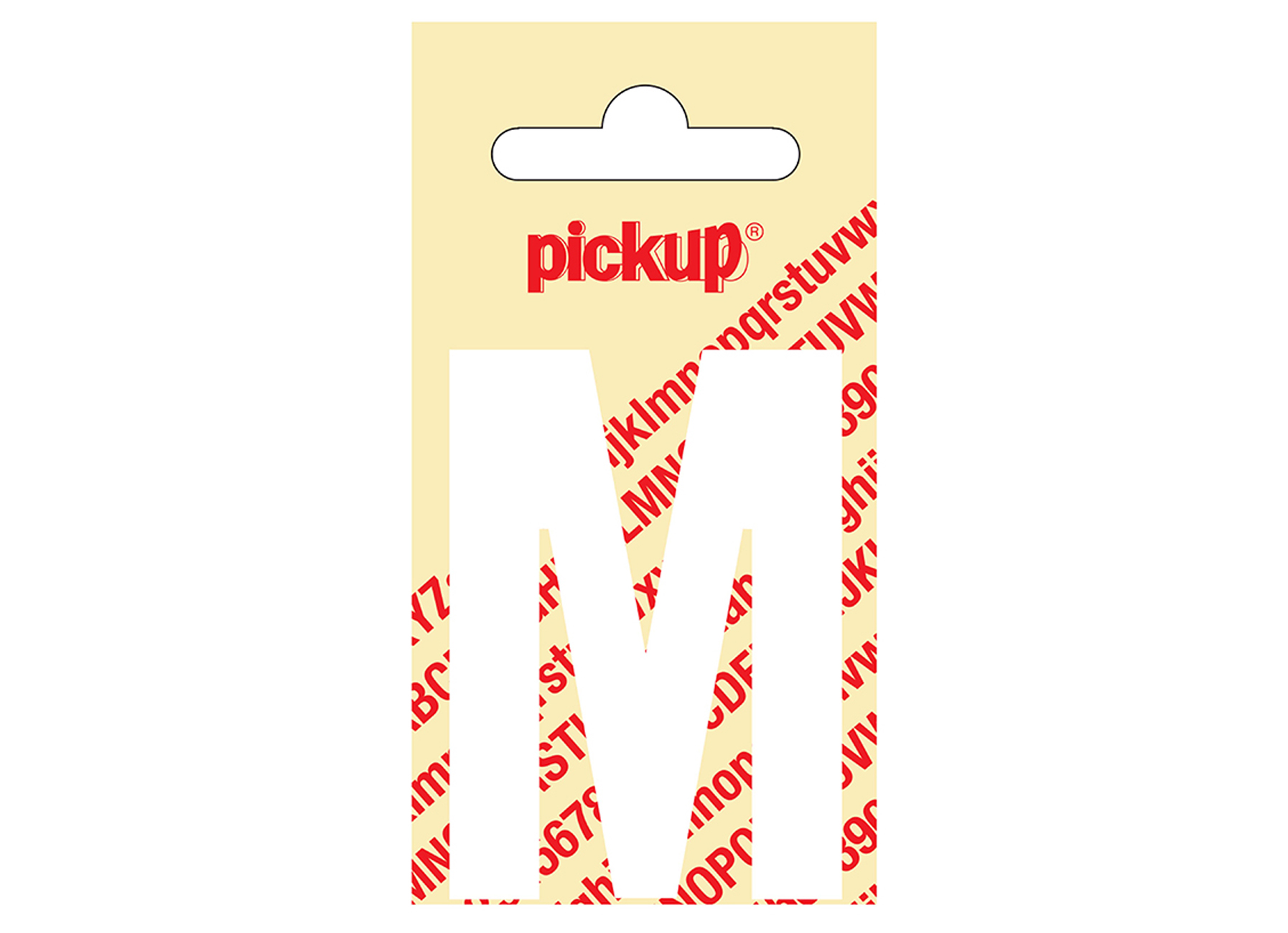 PLAKLETTER NOBEL 60 MM WIT M