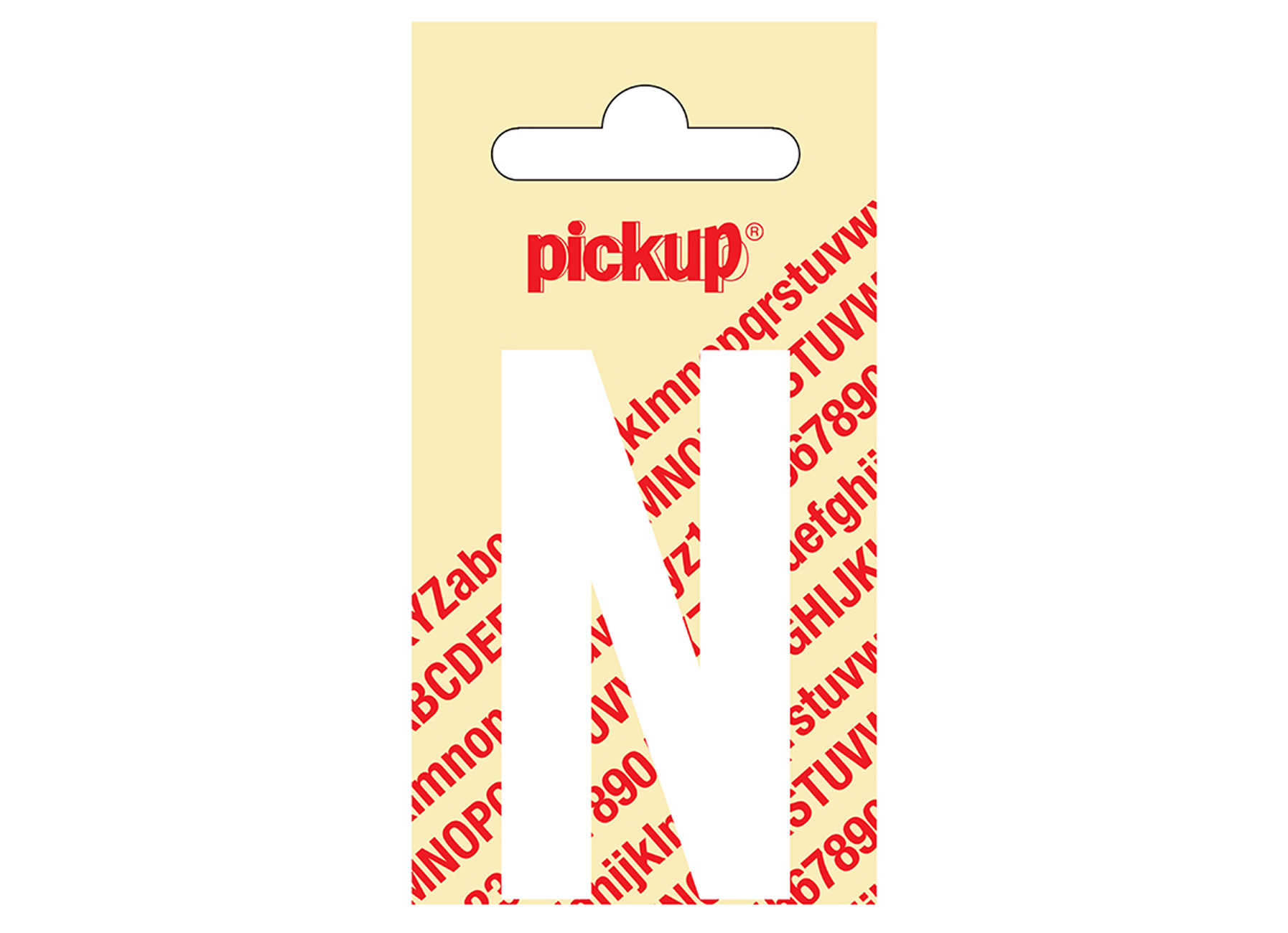 LETTRE ADHESIVE NOBEL 60 MM BLANC N