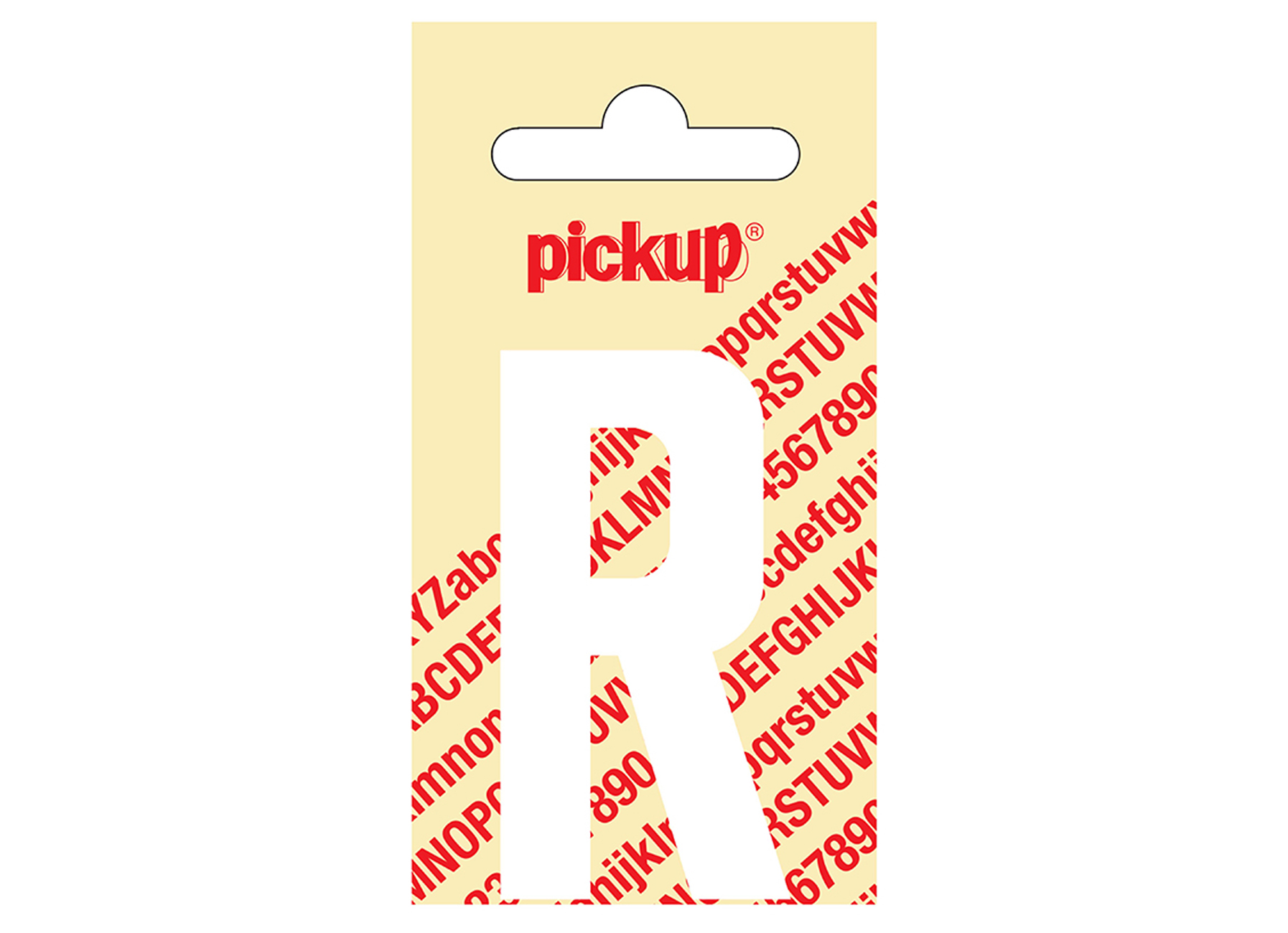 PLAKLETTER NOBEL 60 MM WIT R