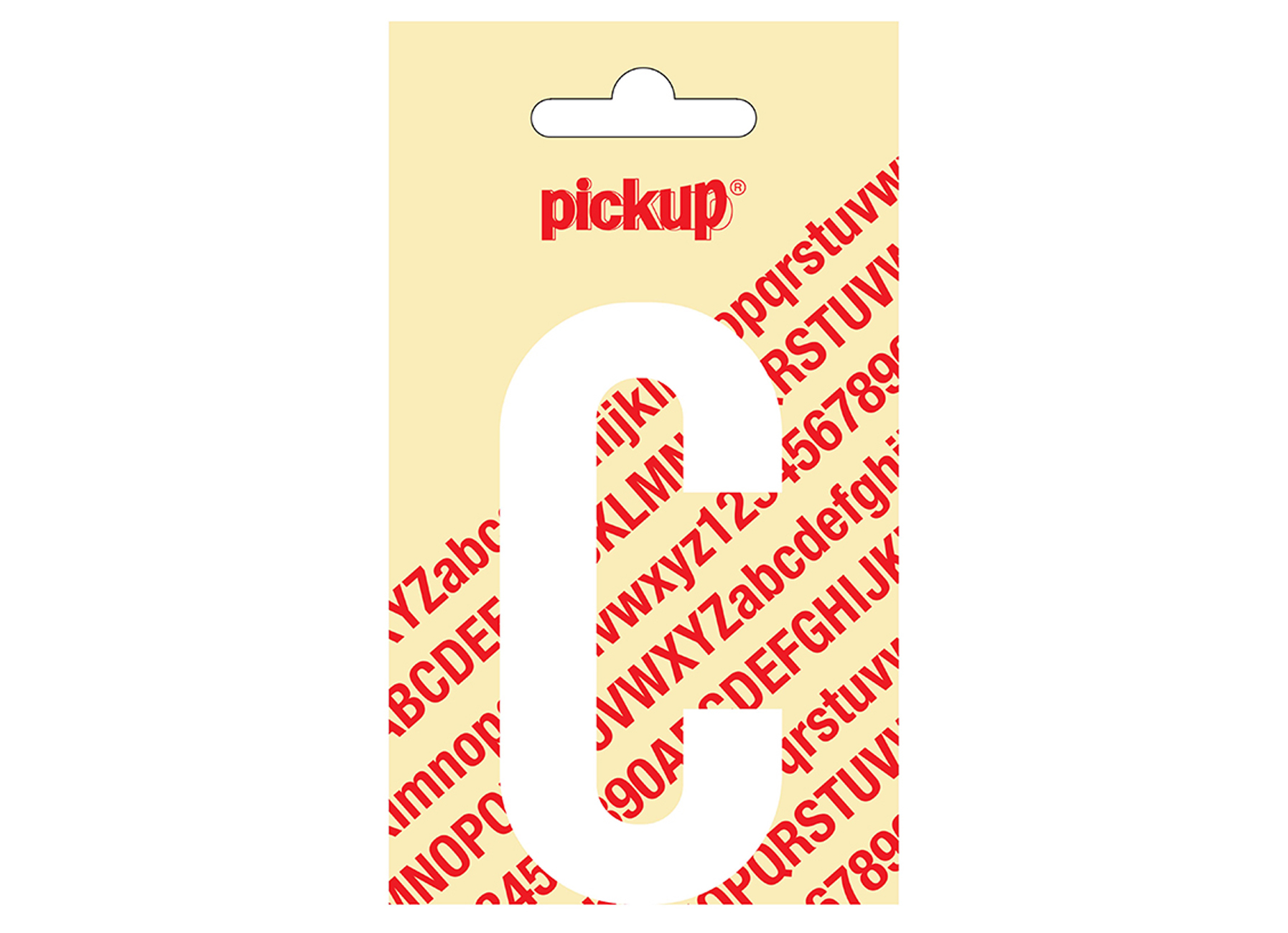 LETTRE ADHESIVE NOBEL 90 MM BLANC C