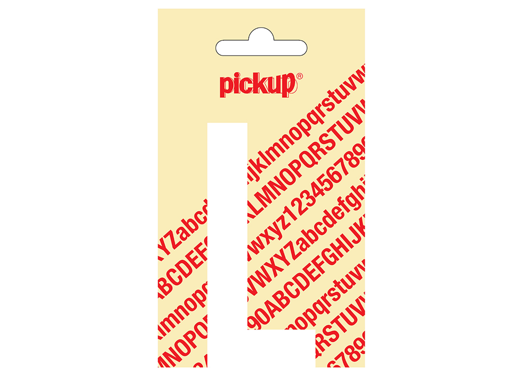 LETTRE ADHESIVE NOBEL 90 MM BLANC L