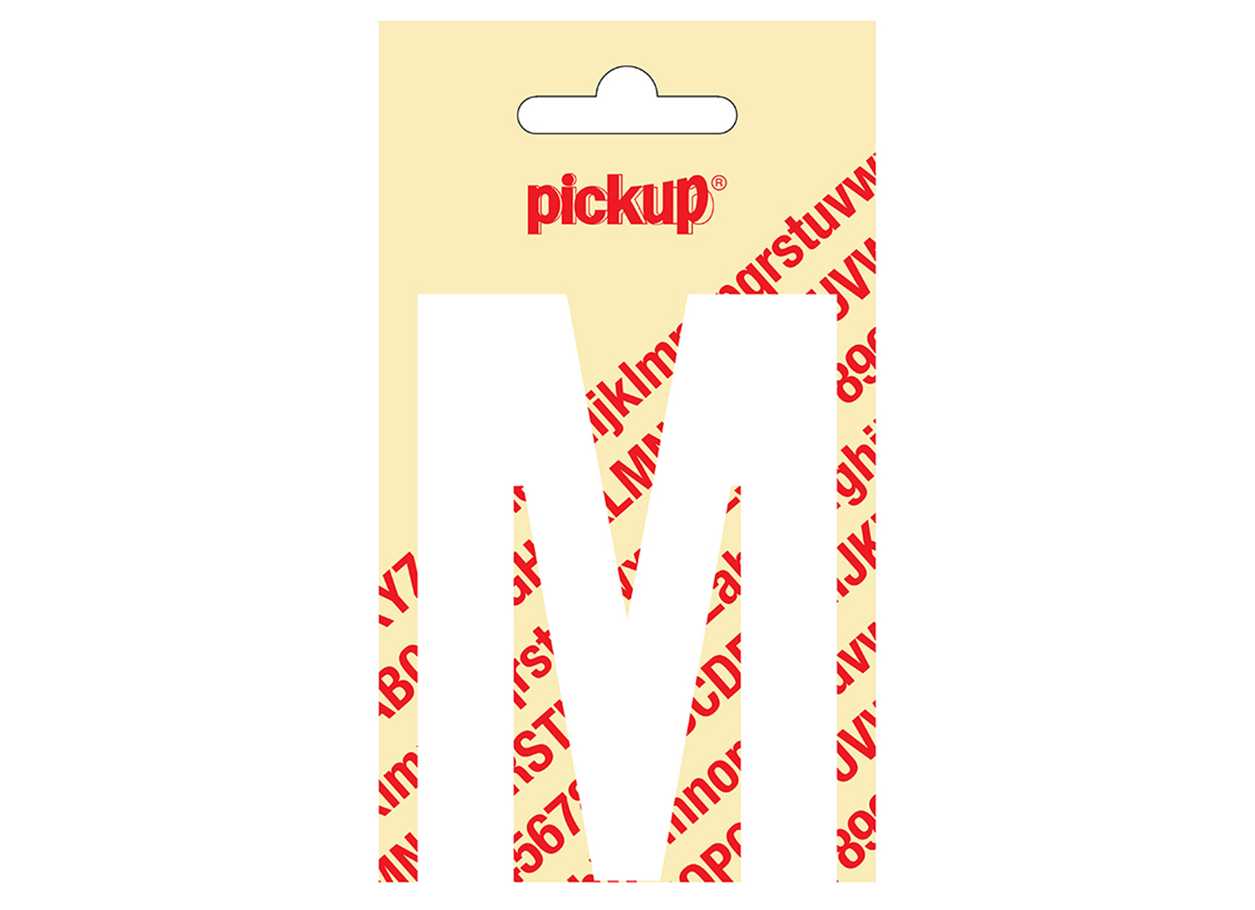 LETTRE ADHESIVE NOBEL 90 MM BLANC  M