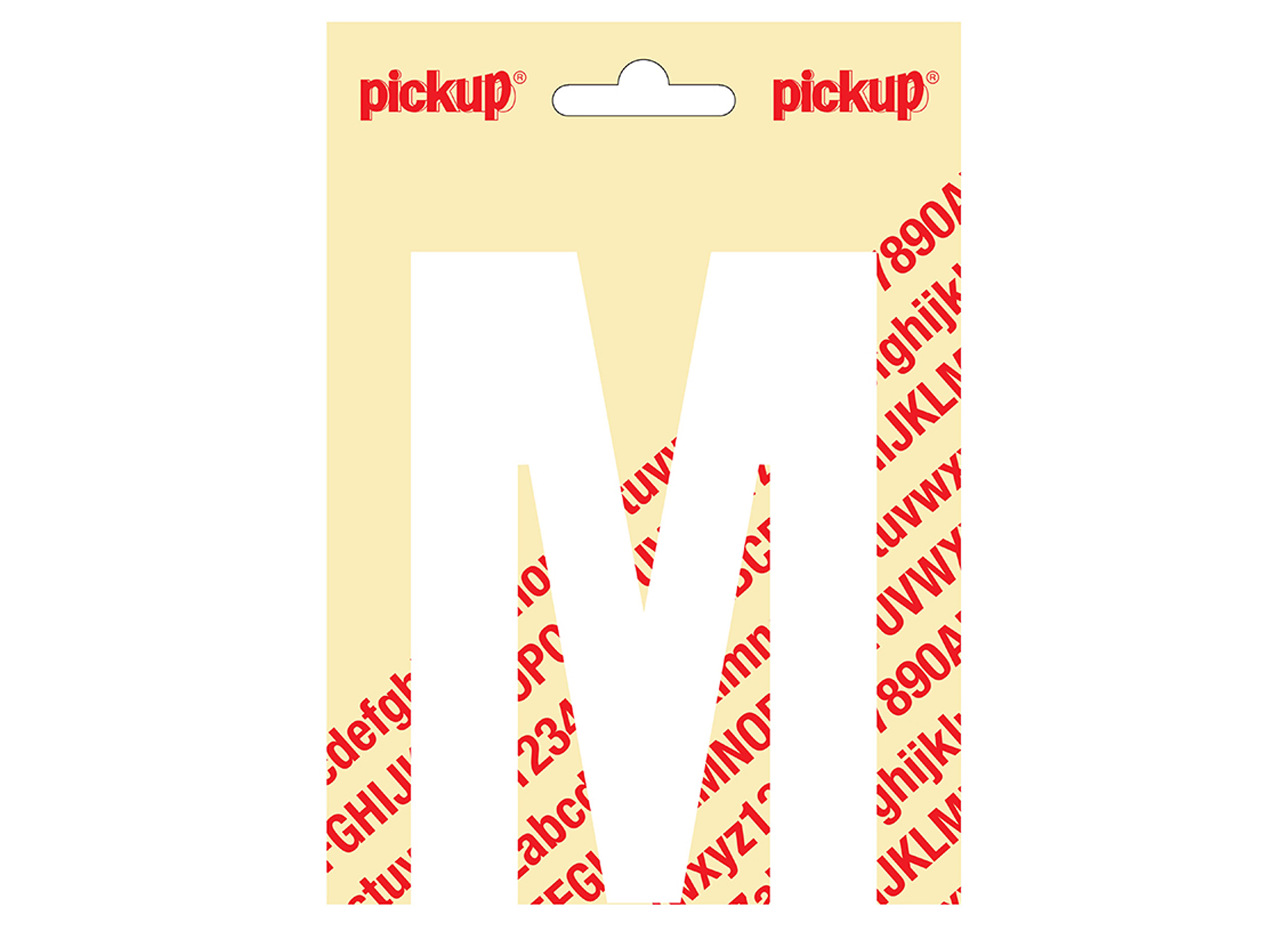 PLAKLETTER NOBEL 120MM WIT M