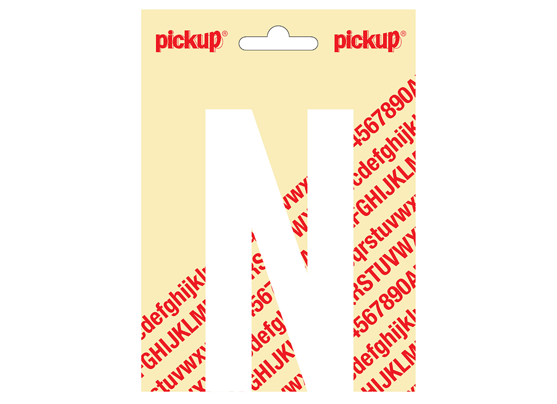 LETTRE ADHESIVE NOBEL 120MM BLANC N