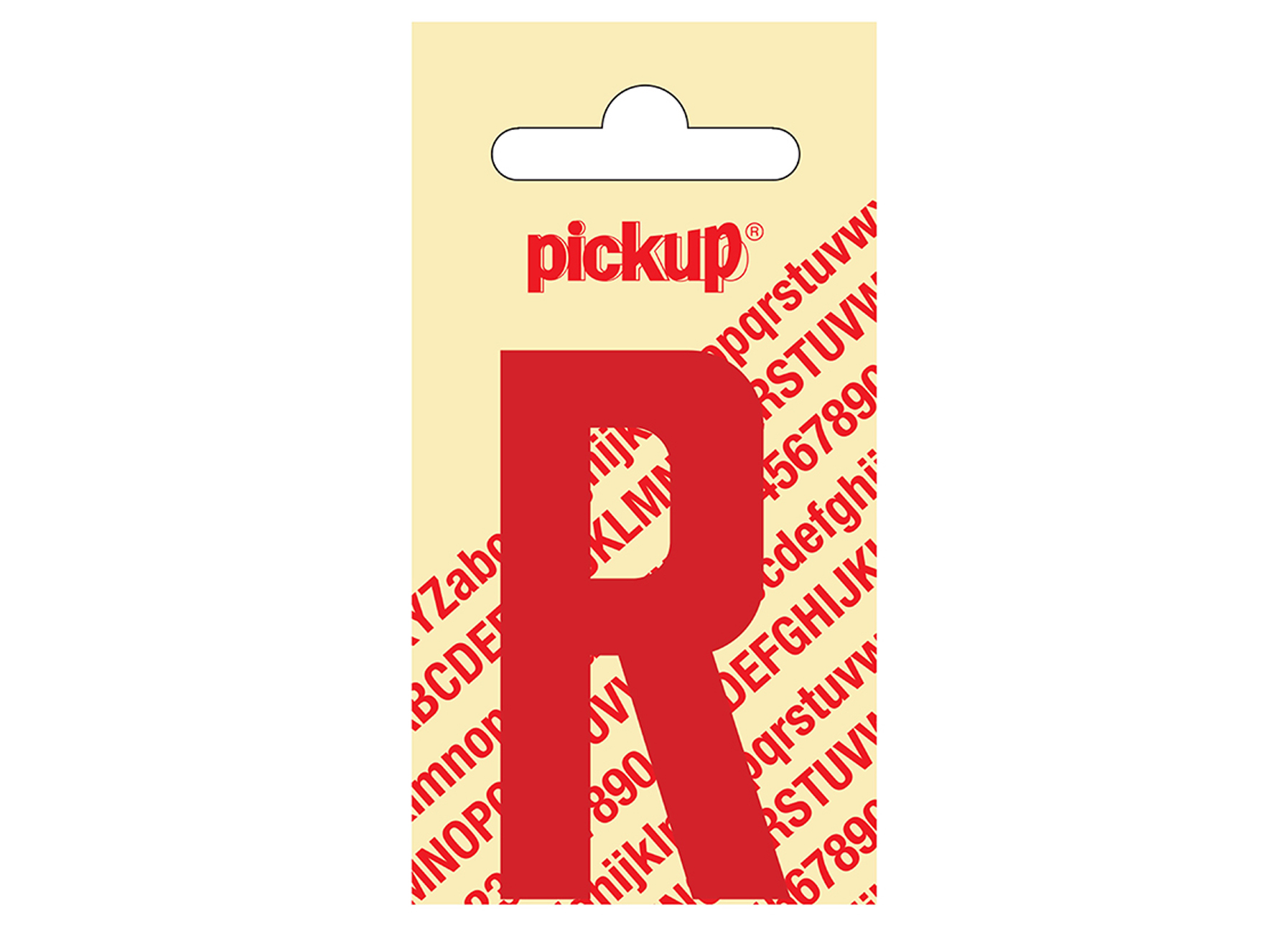 PLAKLETTER NOBEL 60 MM ROOD R