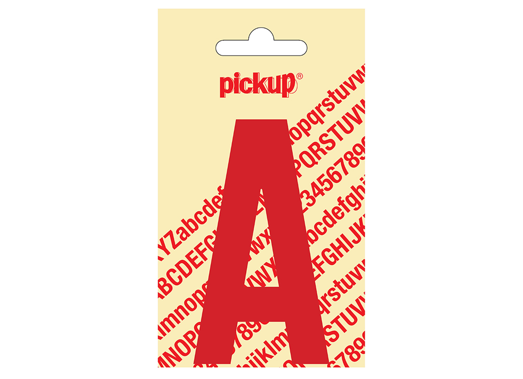 PLAKLETTER NOBEL 90 MM ROOD A