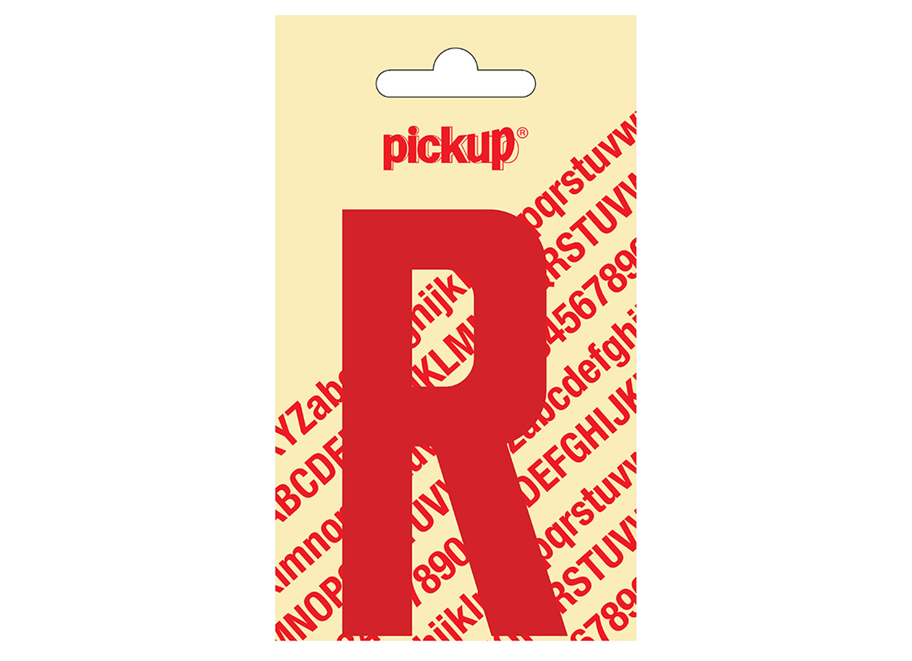 PLAKLETTER NOBEL 90 MM ROOD R