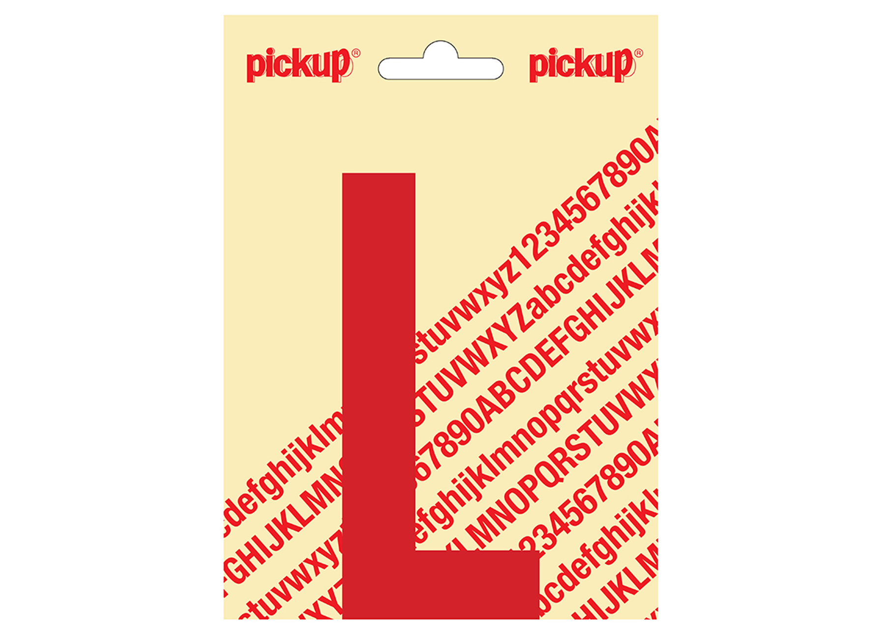 LETTRE ADHESIVE NOBEL 120MM ROUGE L