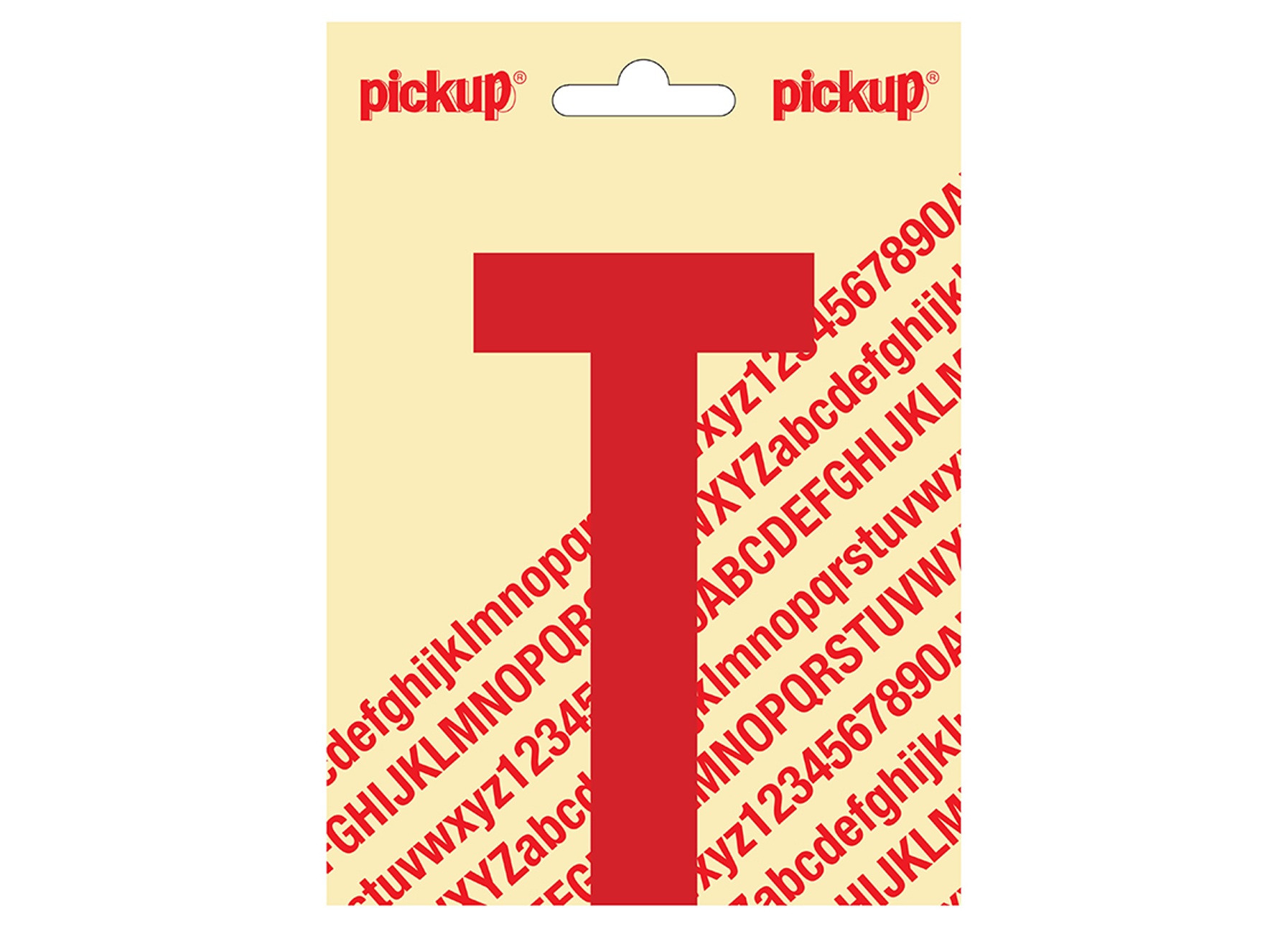 PLAKLETTER NOBEL 120MM ROOD T