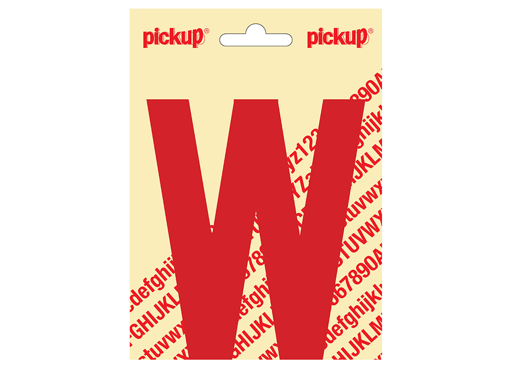 LETTRE ADHESIVE NOBEL 120MM ROUGE W