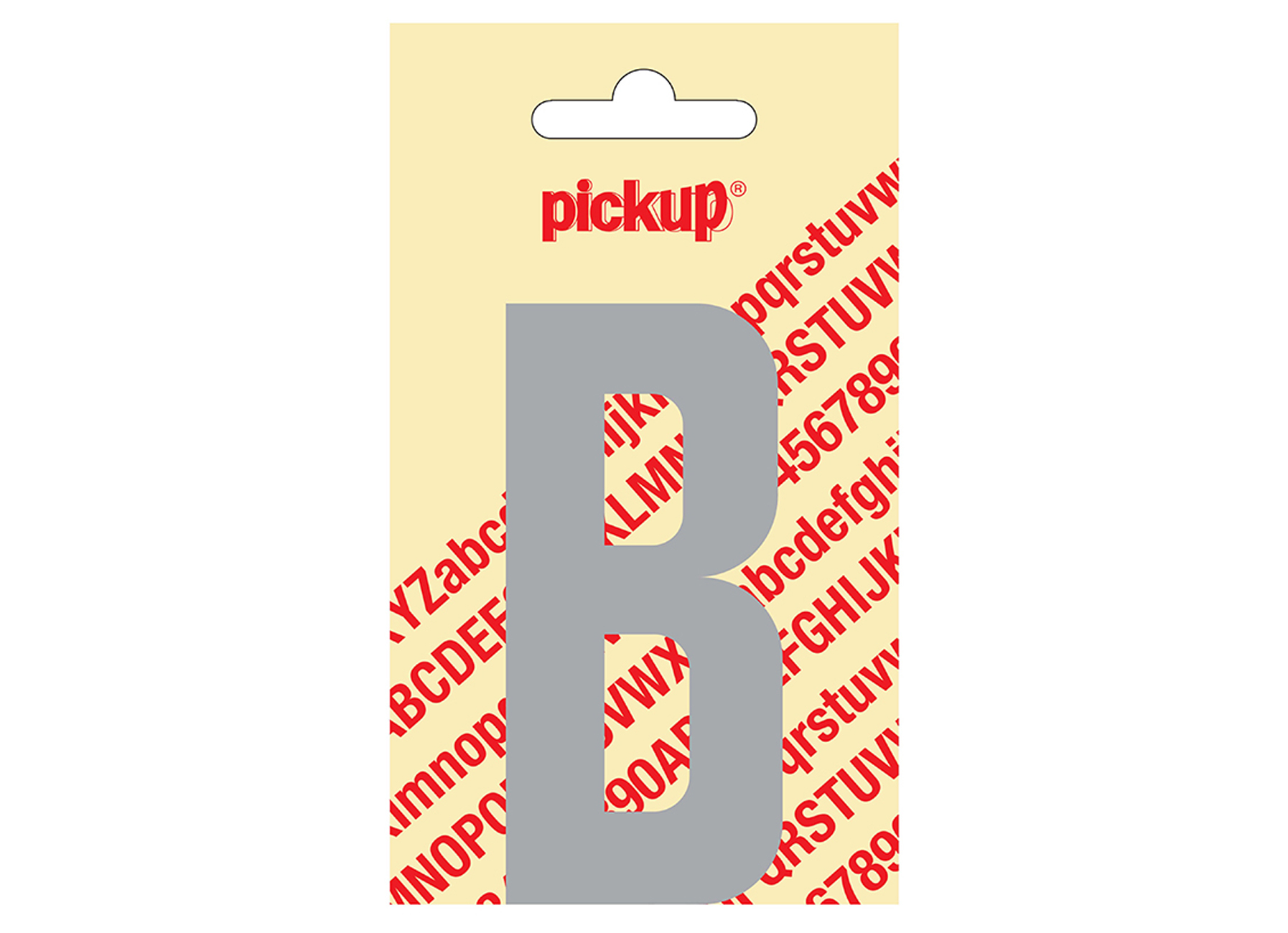 LETTRE ADHESIVE NOBEL 90 MM GRIS CLAIR B