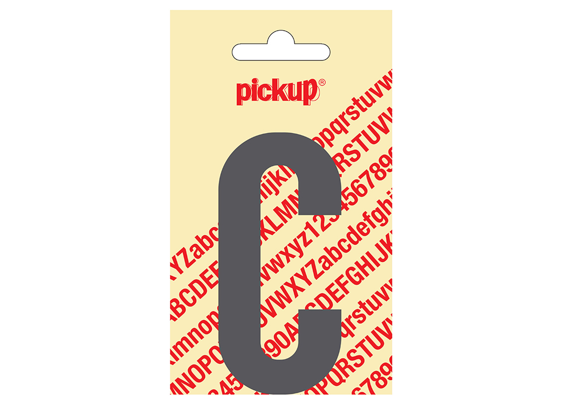 LETTRE ADHESIVE NOBEL 90 MM GRIS C