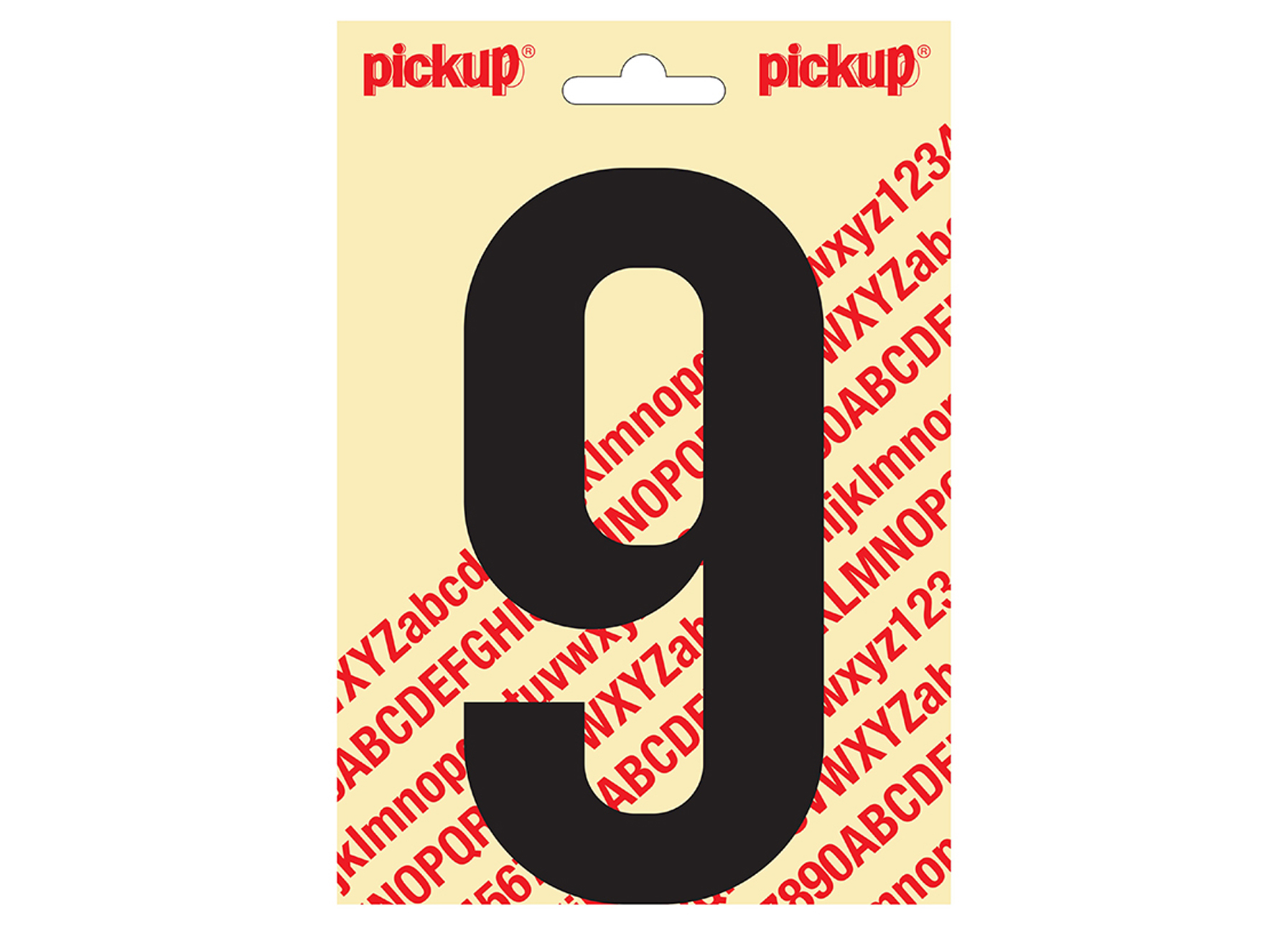 CHIFFRE ADHESIF NOBEL 150MM NOIR 9