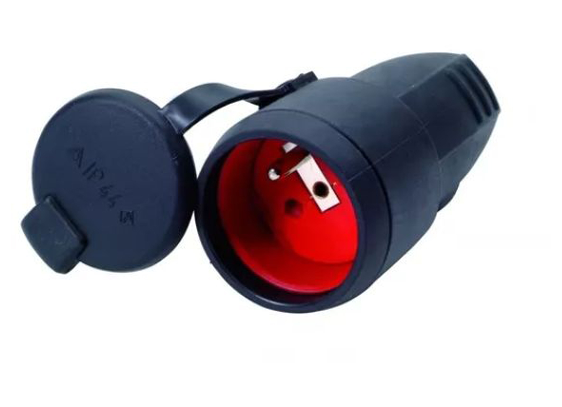 TEGENSTEKKER RUBBER 16A ZWART